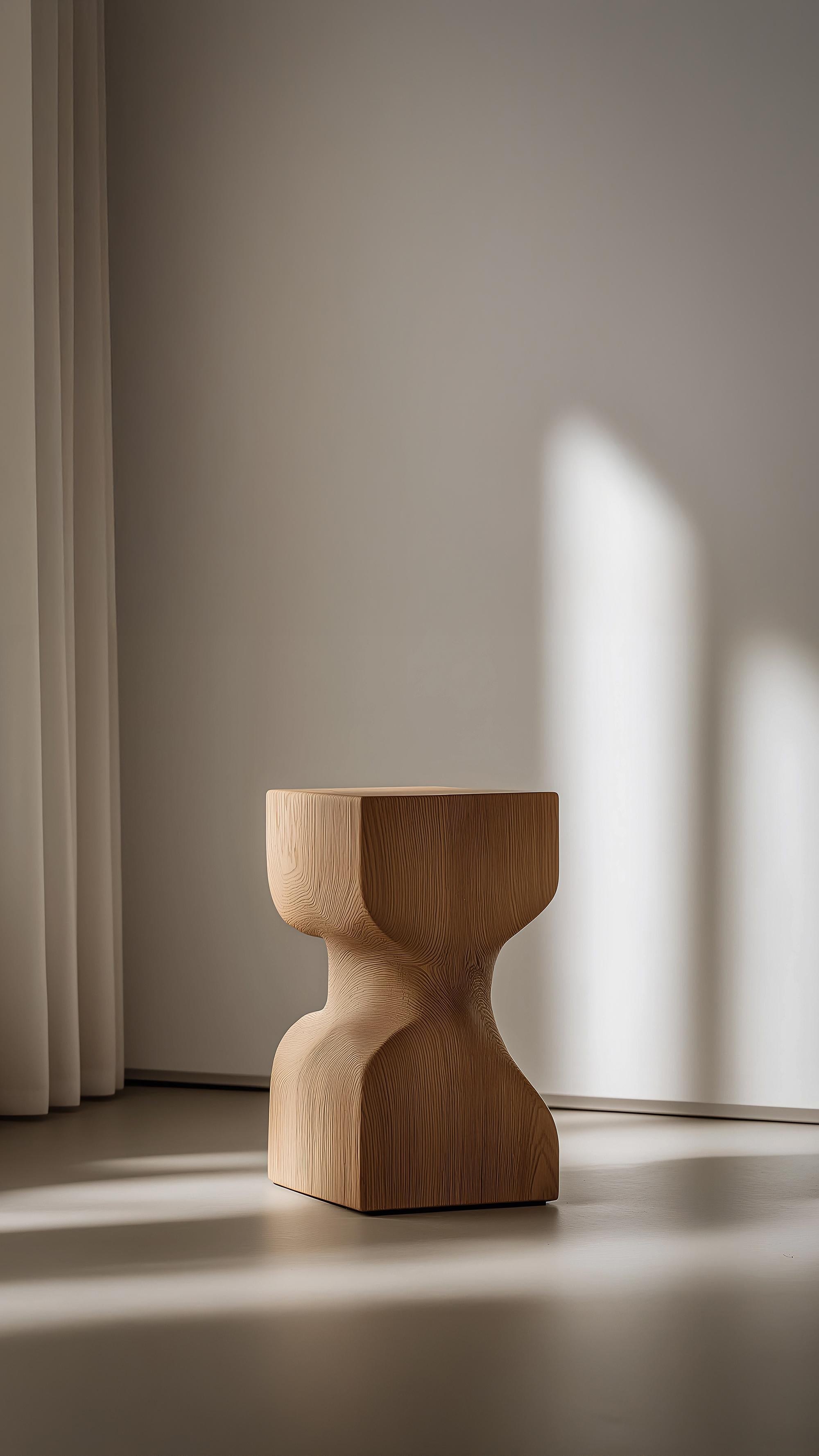 Mid-Century Modern Socle No71 Table de nuit en bois massif Design Modern par NONO en vente