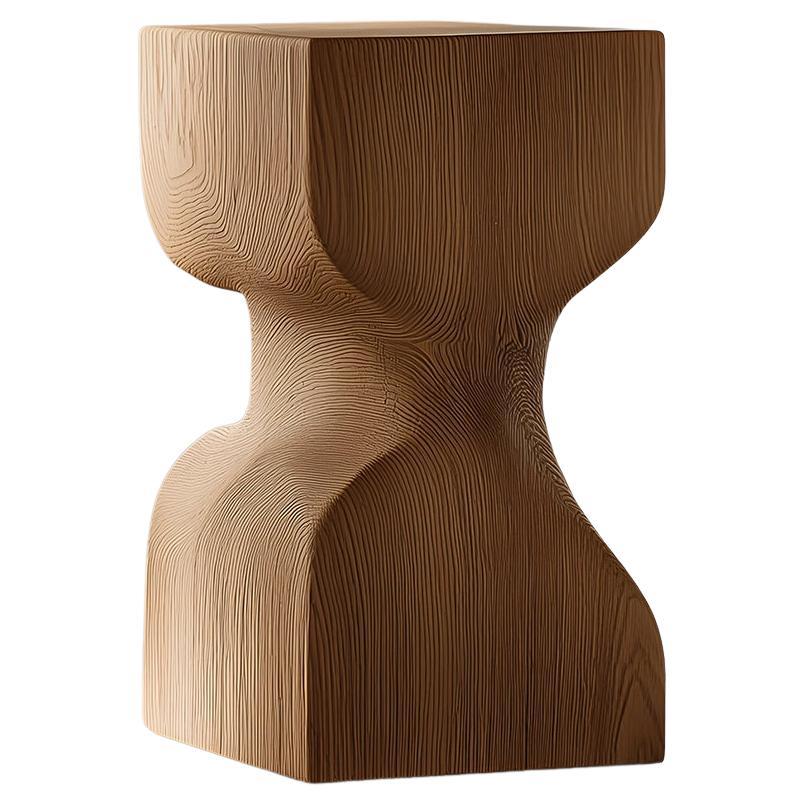 Socle No71 Nightstand, Solid Wood Modern Design by NONO