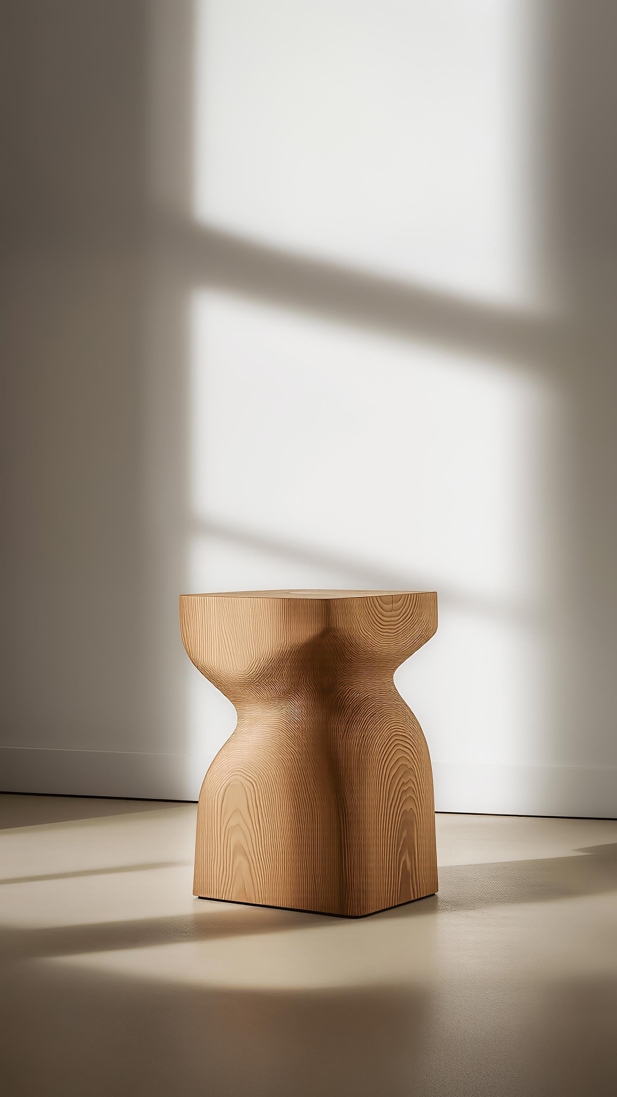 Mid-Century Modern Socle No77 Table de nuit, Meuble en bois massif par NONO en vente