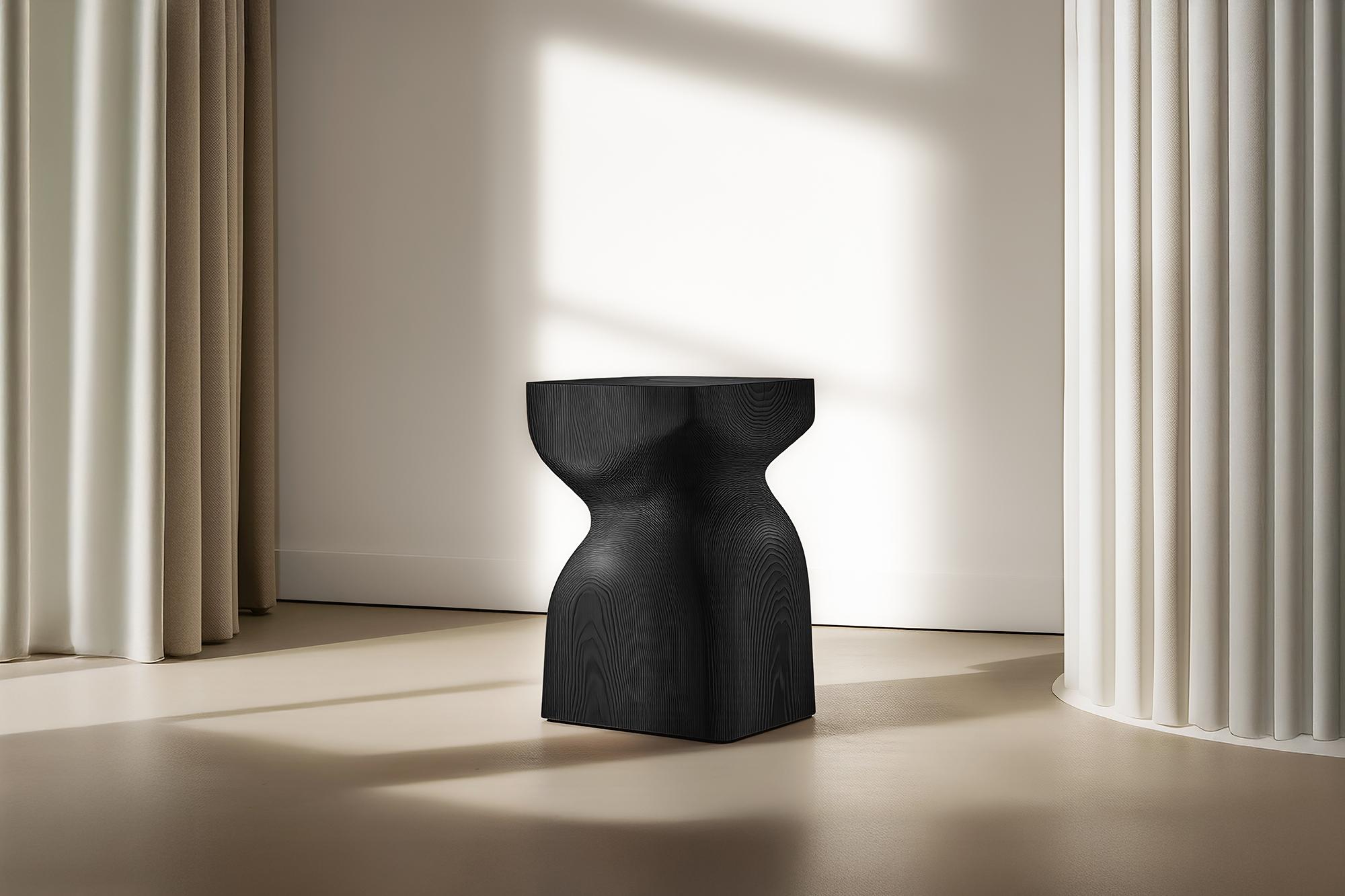 Mexicain Socle No77 Table de nuit, Meuble en bois massif par NONO en vente