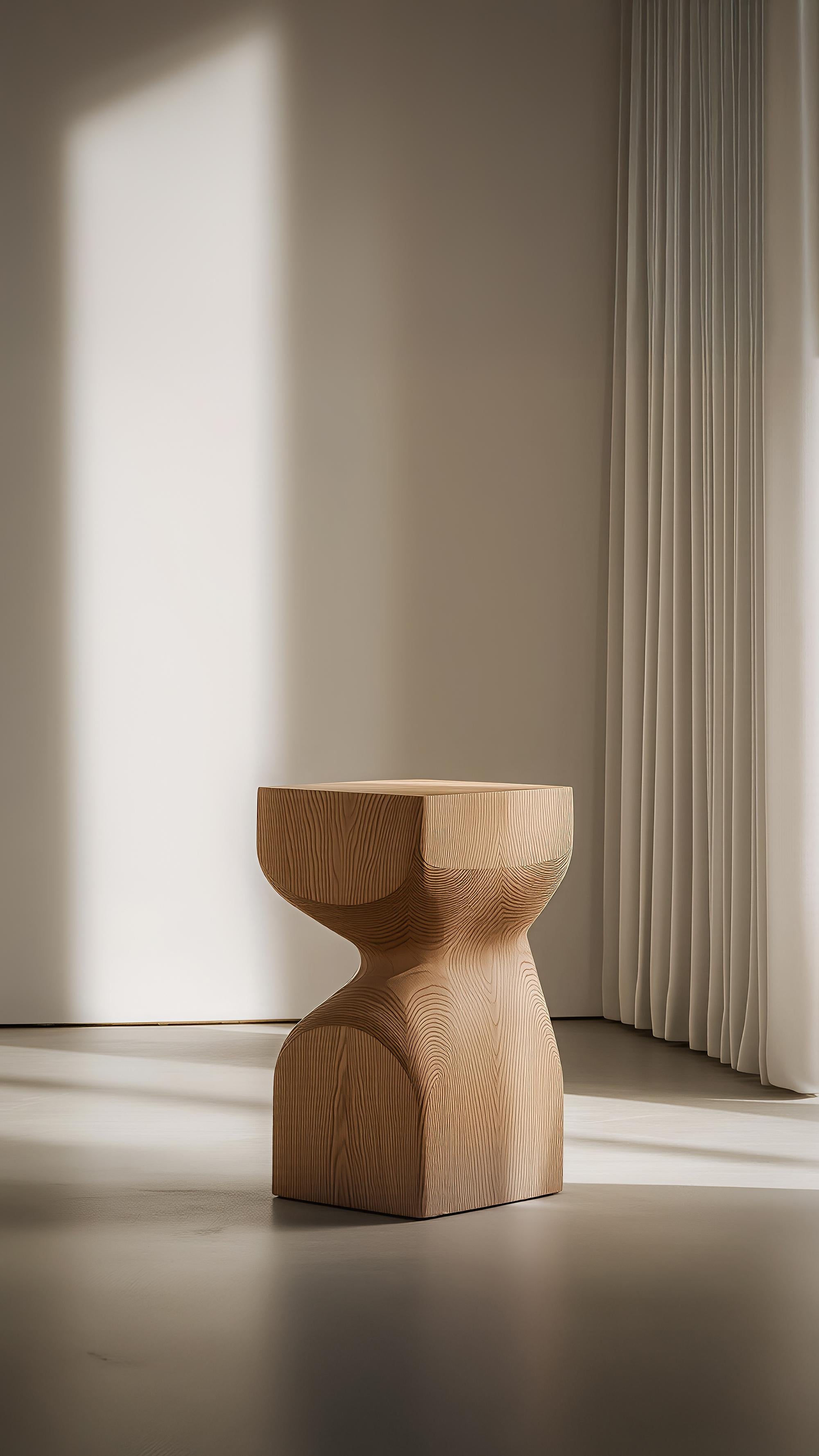 Mid-Century Modern Socle No79 Table d'appoint en bois massif, Mobilier contemporain par NONO en vente