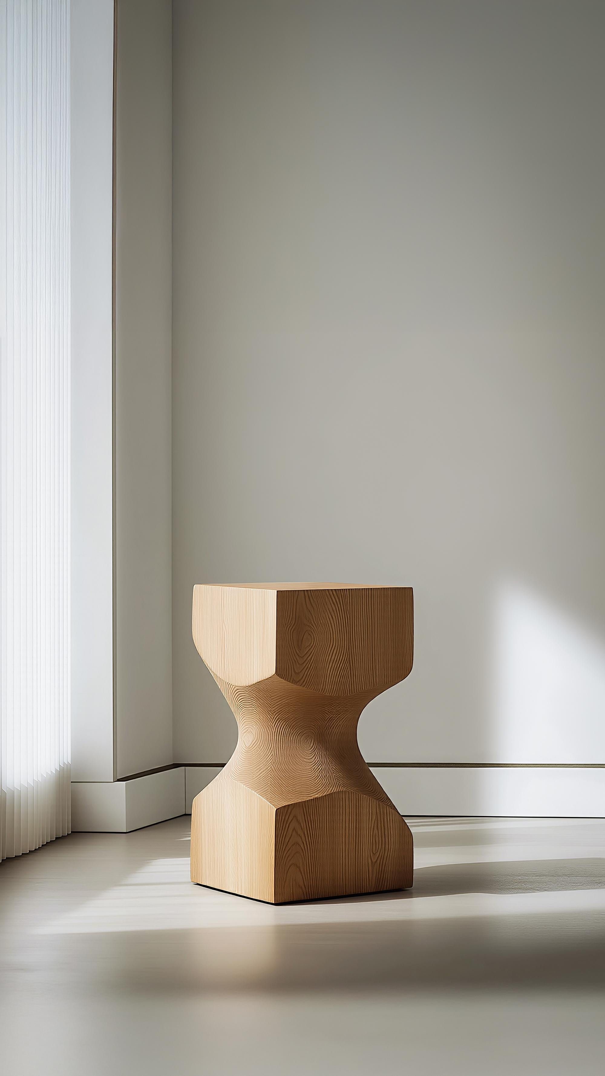 Mid-Century Modern Socle No85 Table d'appoint, pièce contemporaine en bois par NONO en vente