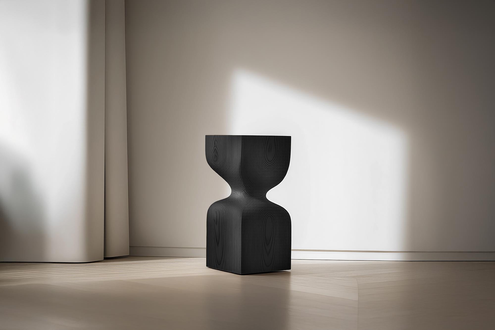 Mexican Socle No87 Stool, Contemporary Wooden Furniture by NONO For Sale