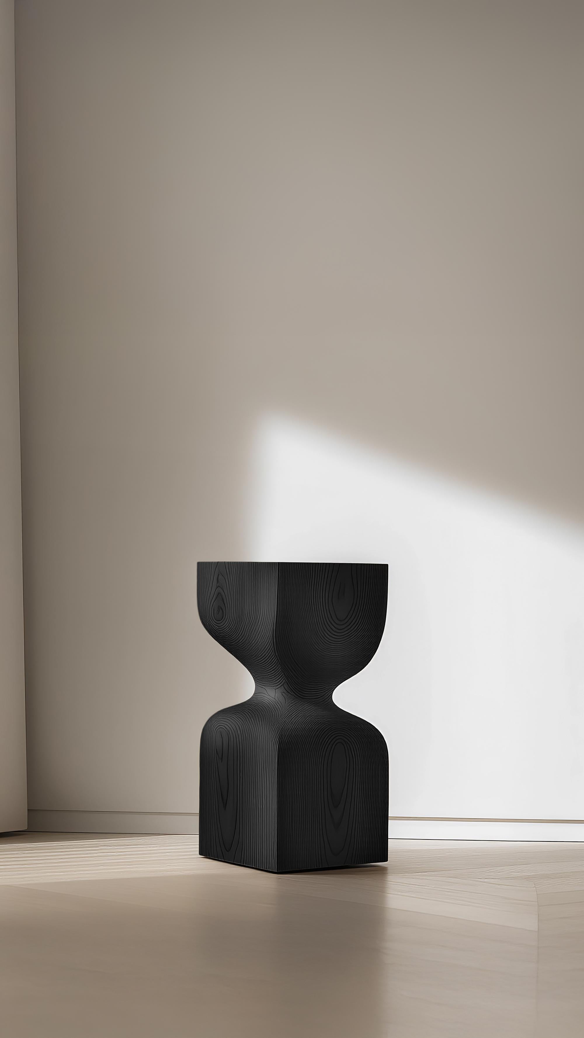 Socle No87 Stool, Contemporary Wooden Furniture by NONO In New Condition For Sale In Ciudad de México, CDMX