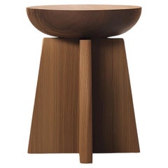 Socle No94 Side Table, Solid Wood Modern Design by Joel Escalona