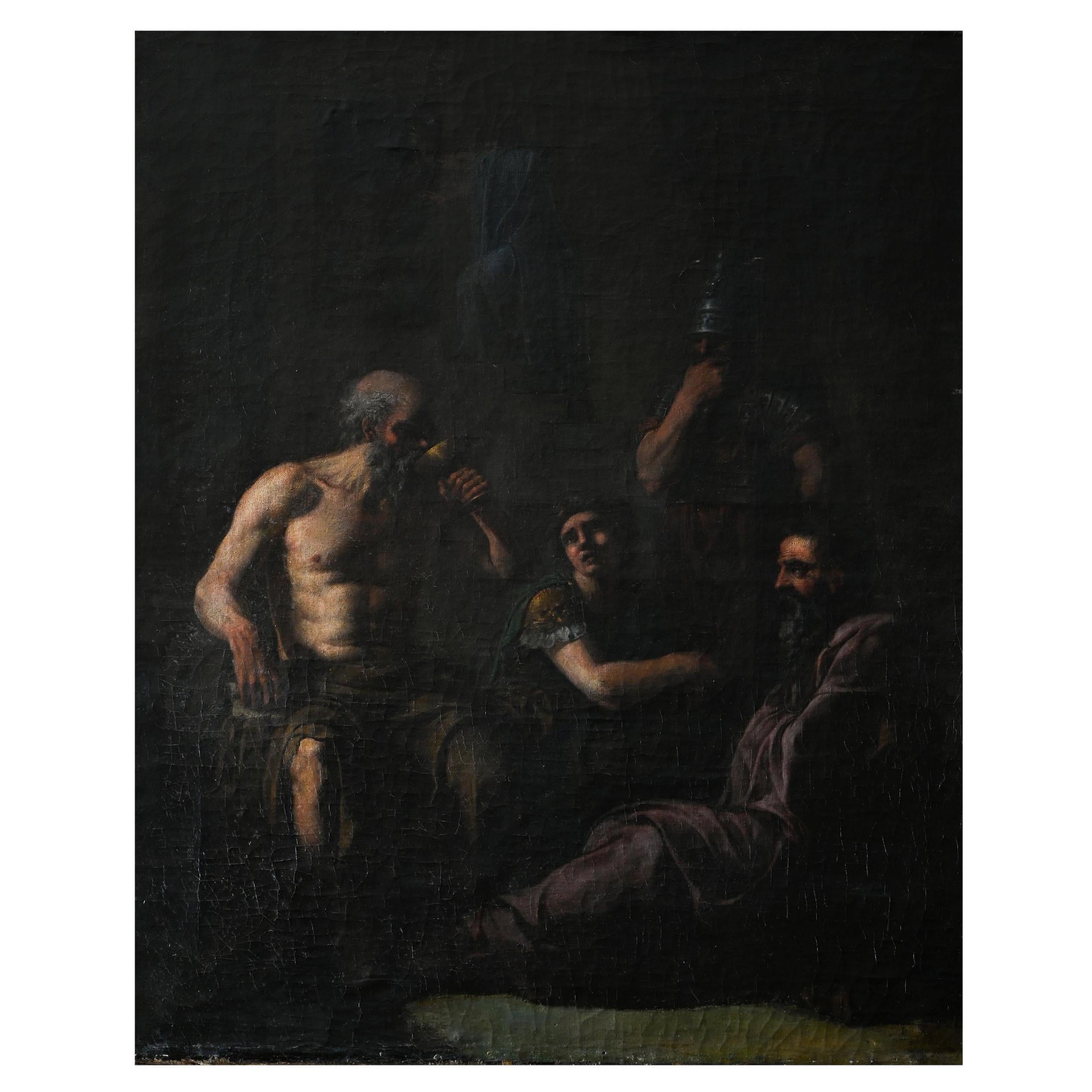 Socrate, 18° secolo, Olio su tela, non firmato