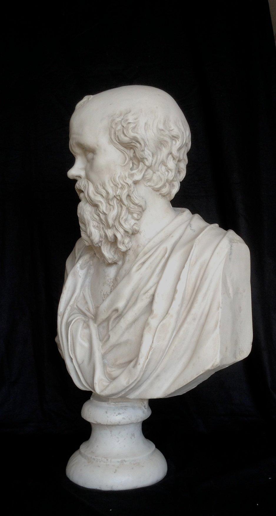 Socrates Marble Statue, 20th Century In Excellent Condition In London, GB
