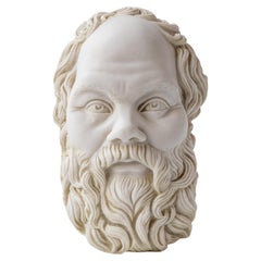 Socrates Mask Made with Compressed Marble Powder in stock
