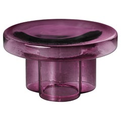 Soda Blown Murano Glass Low Coffee Table in Amethyst  by Yiannis Ghikas