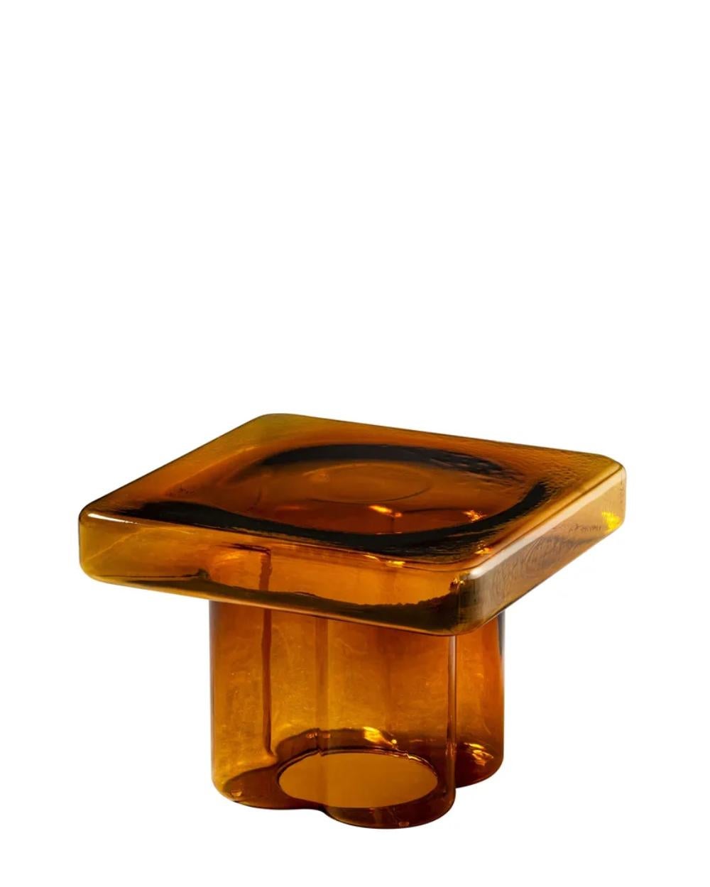 Soda-geblasenes Murano-Glas - zwei quadratische couchtische von Yiannis Ghikas im Angebot 2