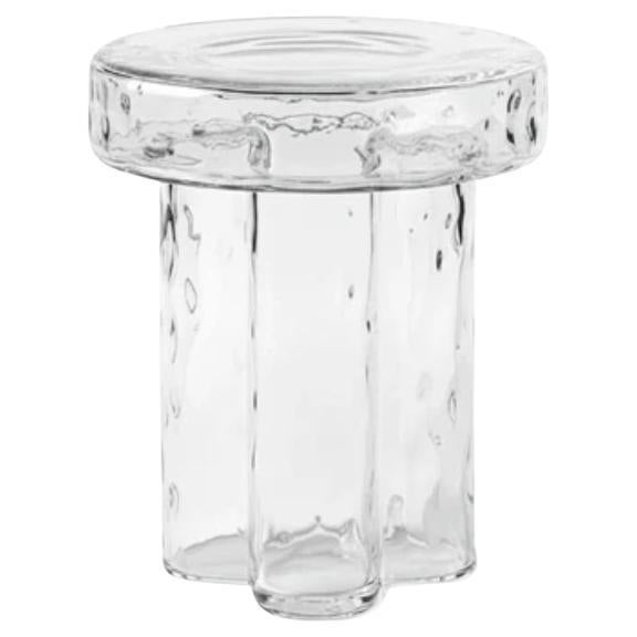 Soda Iced Blown Murano Glass High Coffee Table by Yiannis Ghikas