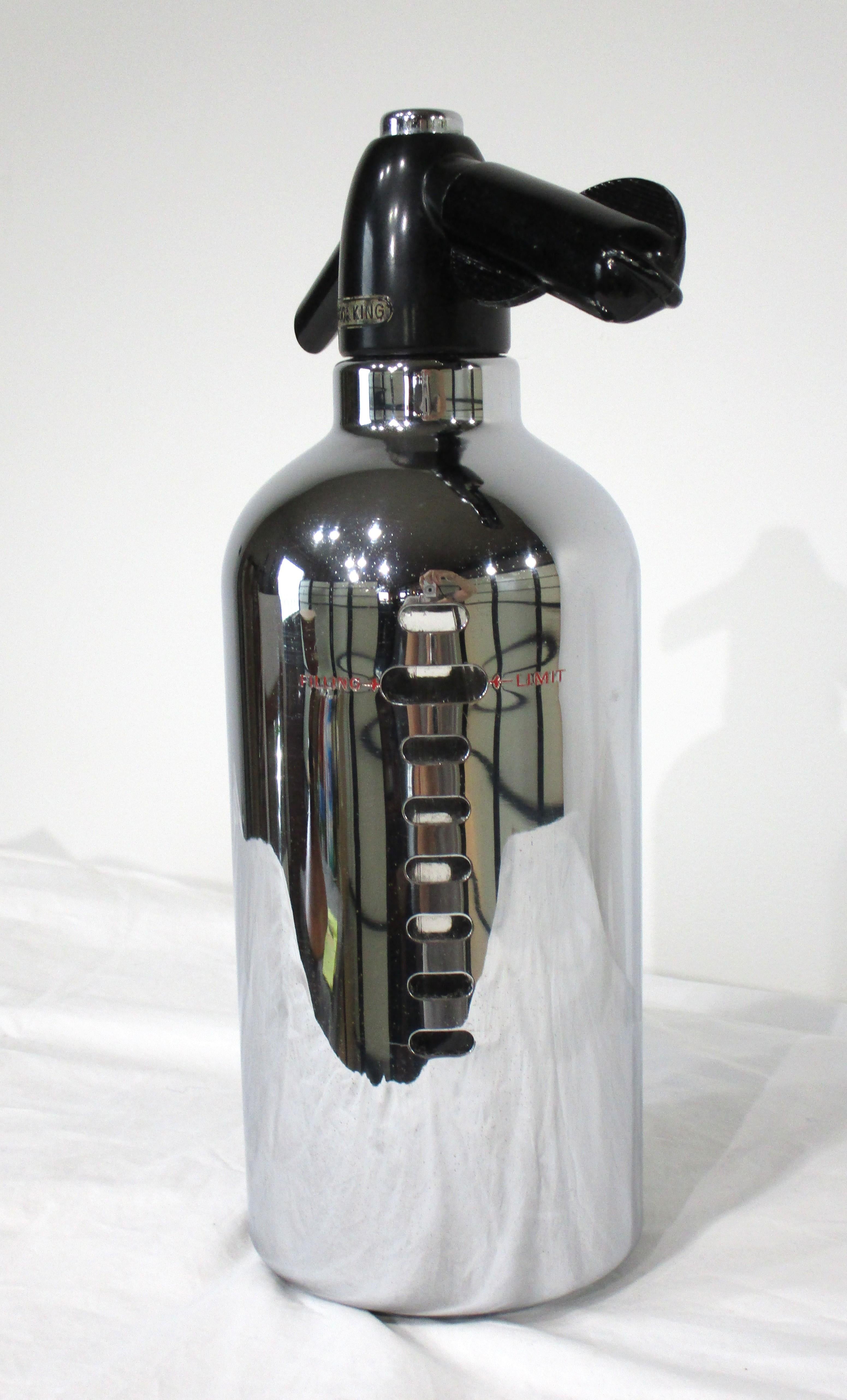 Soda King Barware Syphon Selter Art Deco Flasche (Art déco) im Angebot