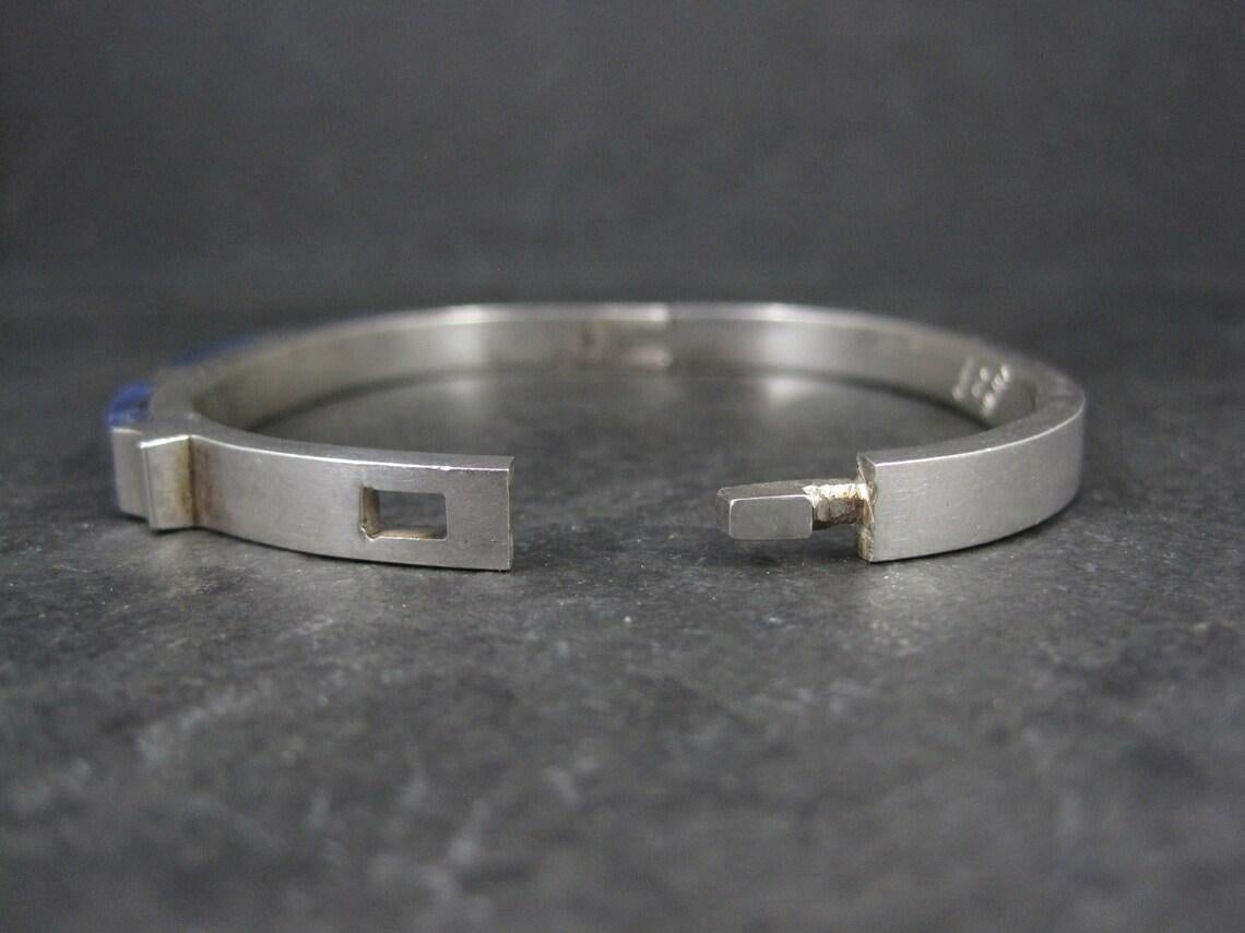 Bracelet jonc vintage mexicain en argent sterling en vente 6