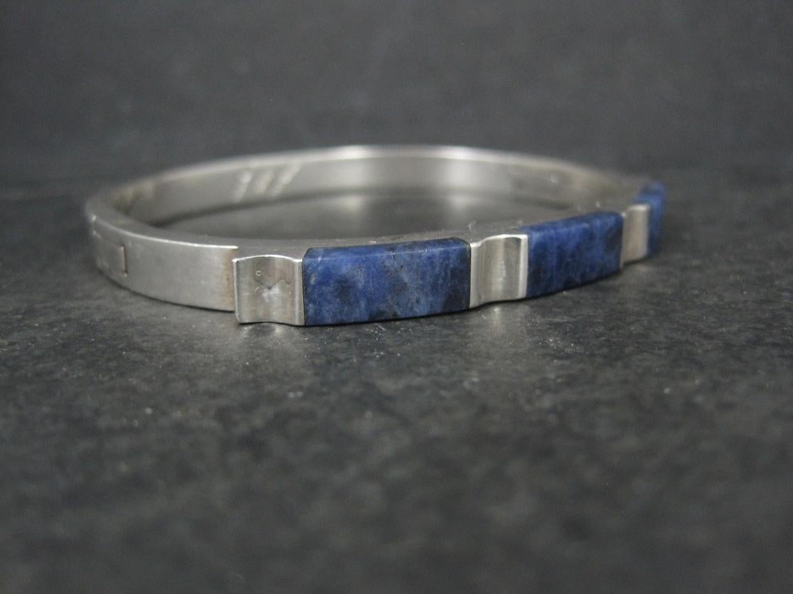 Bracelet jonc vintage mexicain en argent sterling Bon état - En vente à Webster, SD