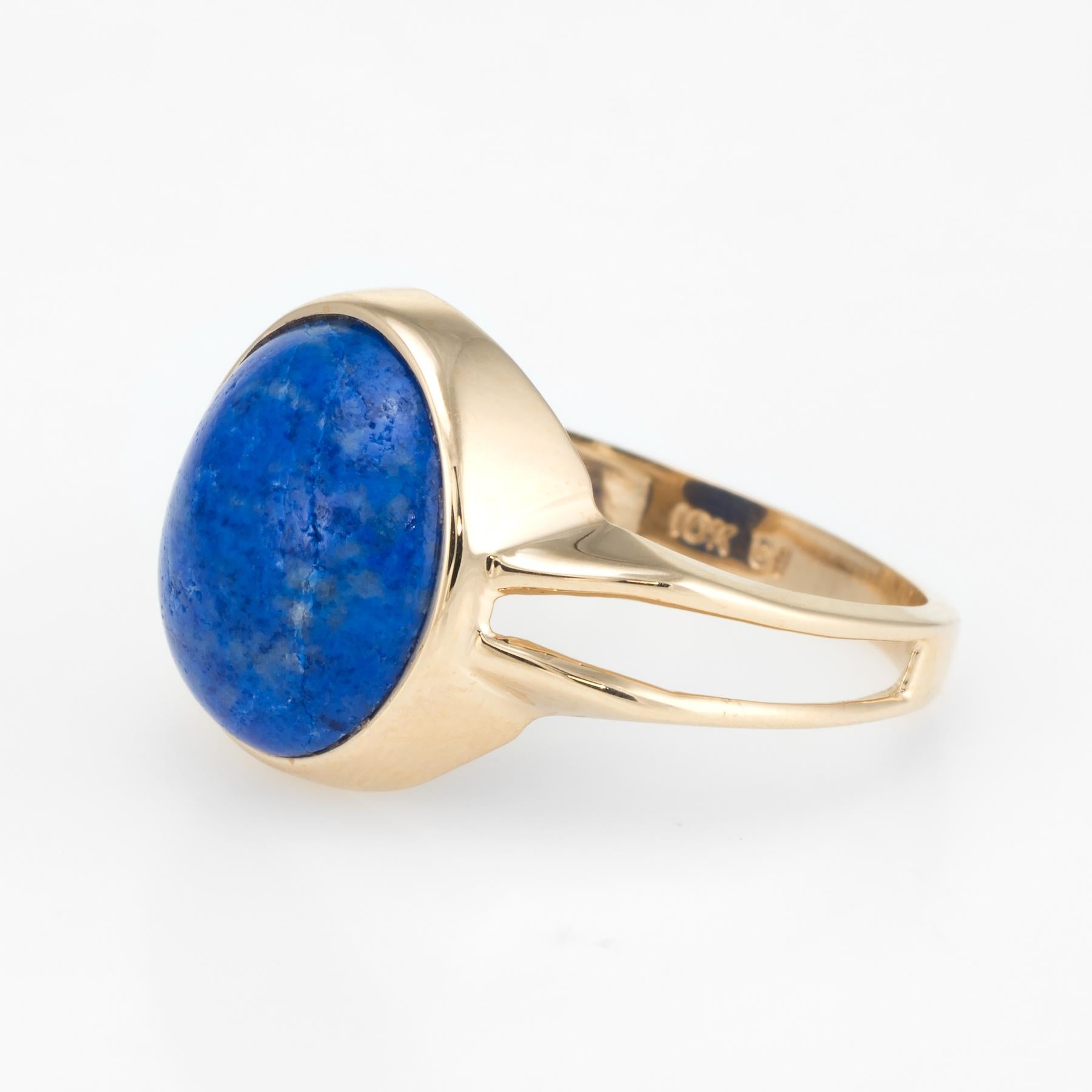 Oval Cut Sodalite Cocktail Ring 