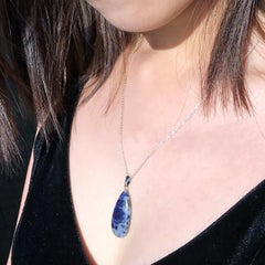 Sodalite Sterling Silver Necklace