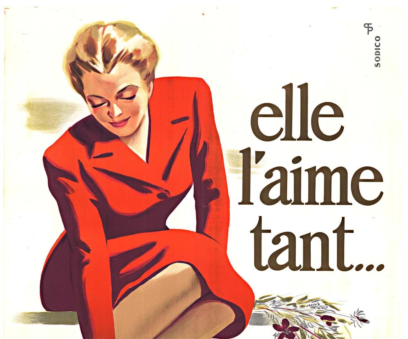 Original „RADIO L. M. T.“  „La Meilleure Tonalite“ Vintage Französisches Radioplakat – Print von Sodico 