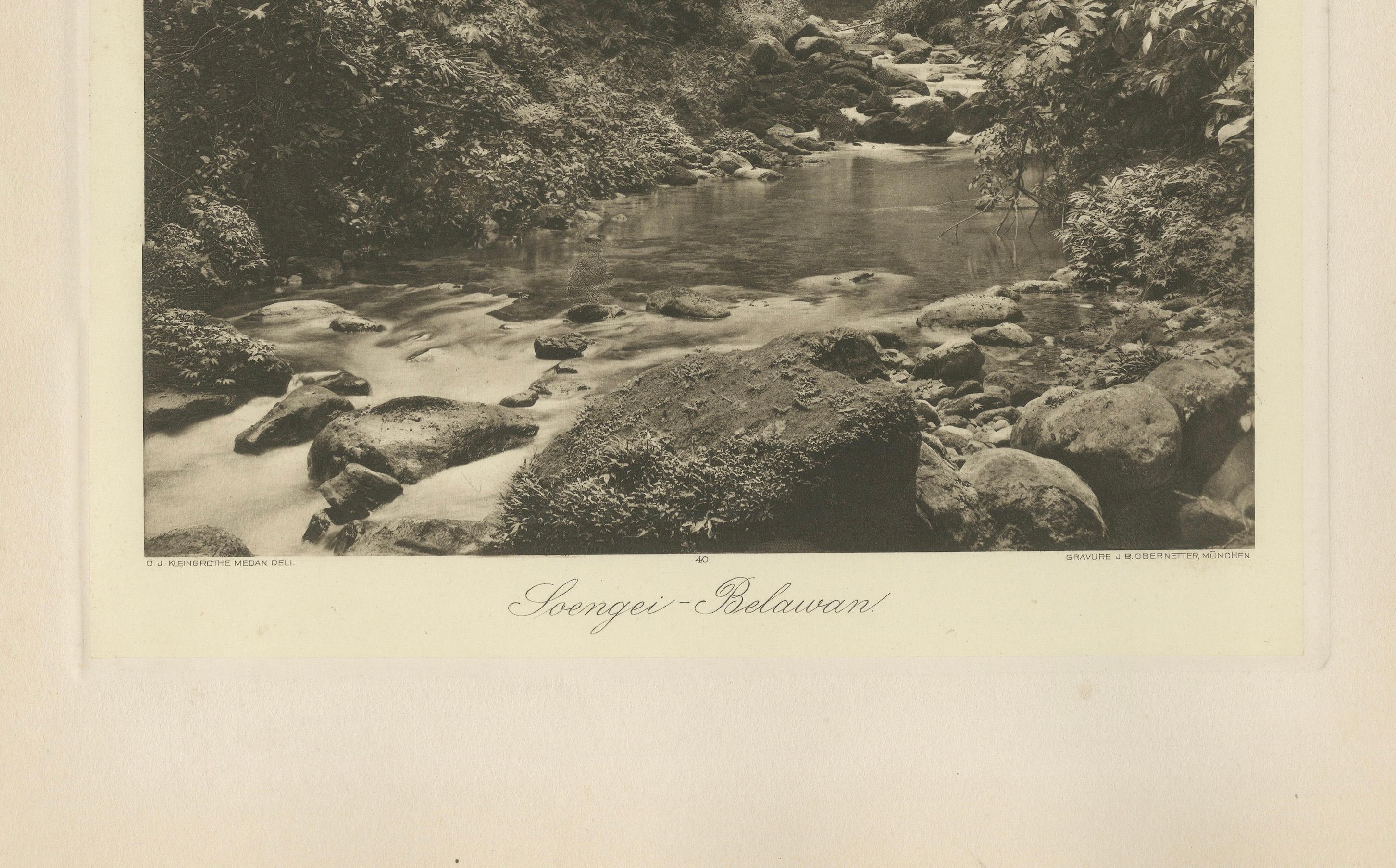 Soengei Belawan River, Medan – C.J. Kleingrothe Photo, Dutch East Indies c.1910 For Sale 2