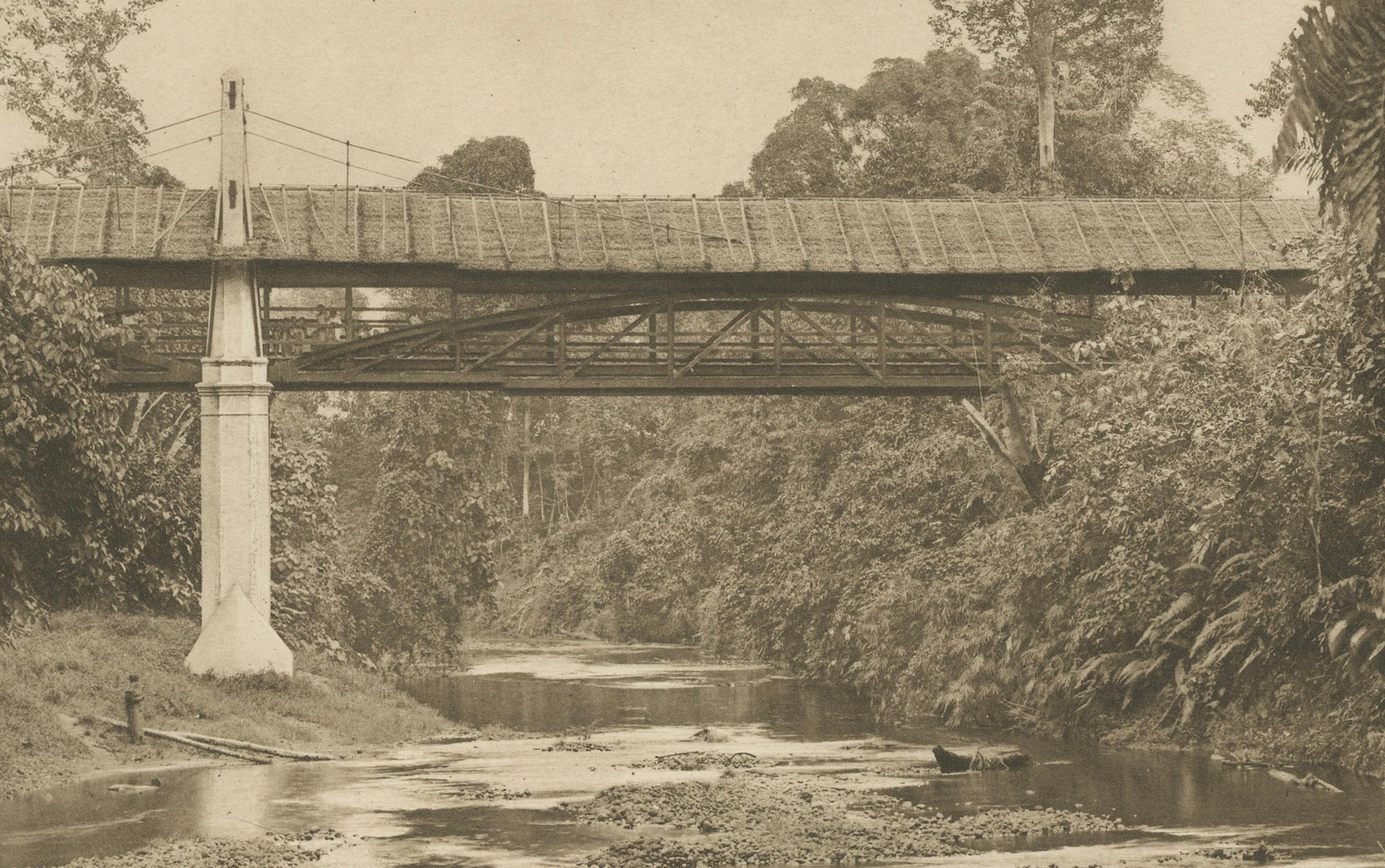 Soengei Serpa, Sumatra - Fotograbado antiguo de C.J. Kleingrothe, c.1900 Holandés en venta
