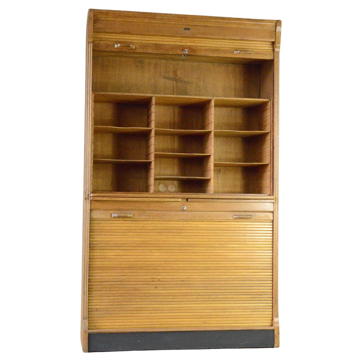 Librería con frente de tambor Soennecken Circa años 20