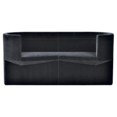 Sofa 2 seaters Classicon Odin Sofa Design Konstantin Grcic - Black