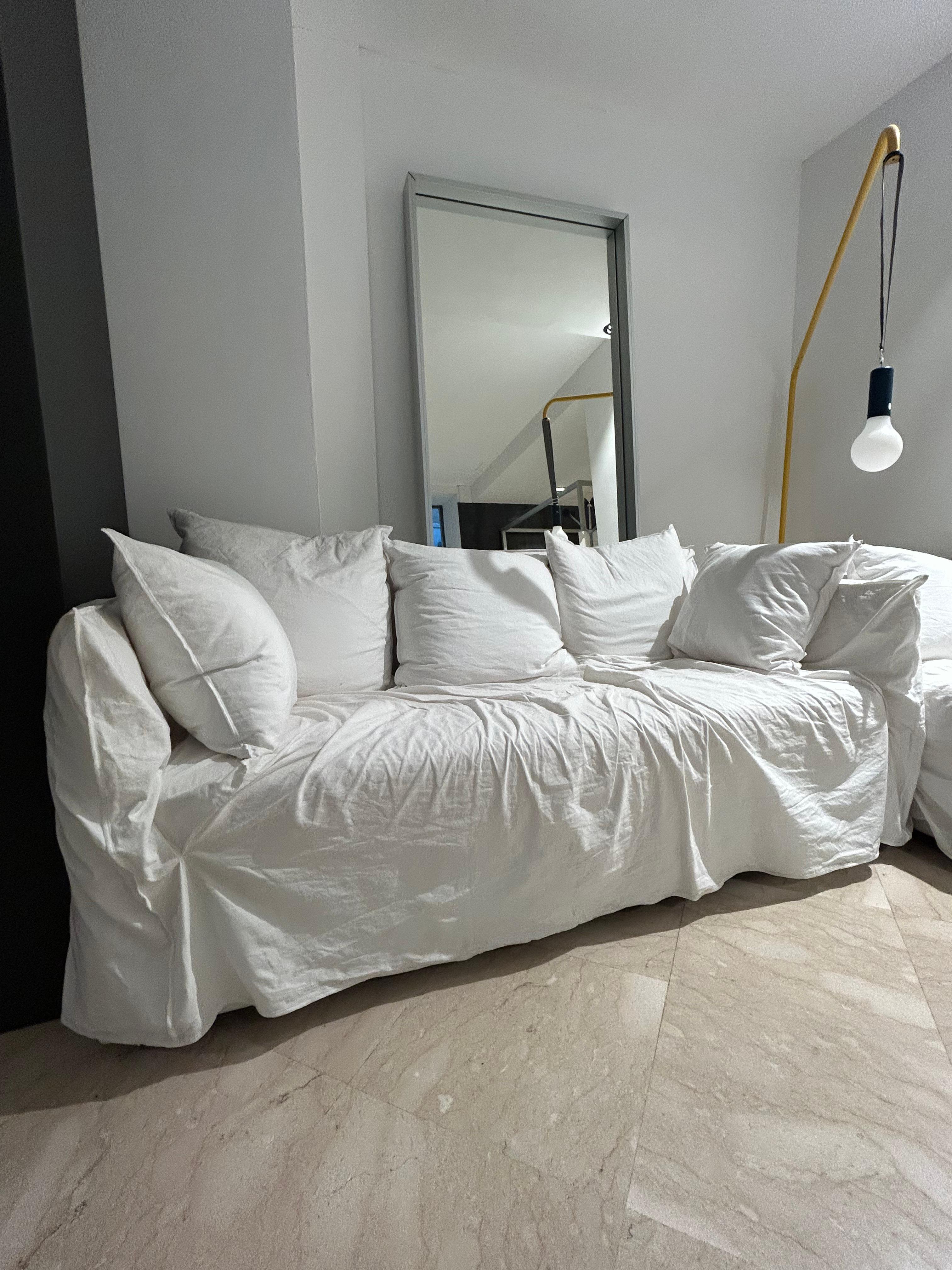 Sofa 3 seaters Gervasoni Ghost 10 G design Paola Navone In New Condition For Sale In Alcamo, IT
