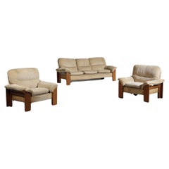 Retro Sofa and 2 armchairs set Mario Marenco 1970 