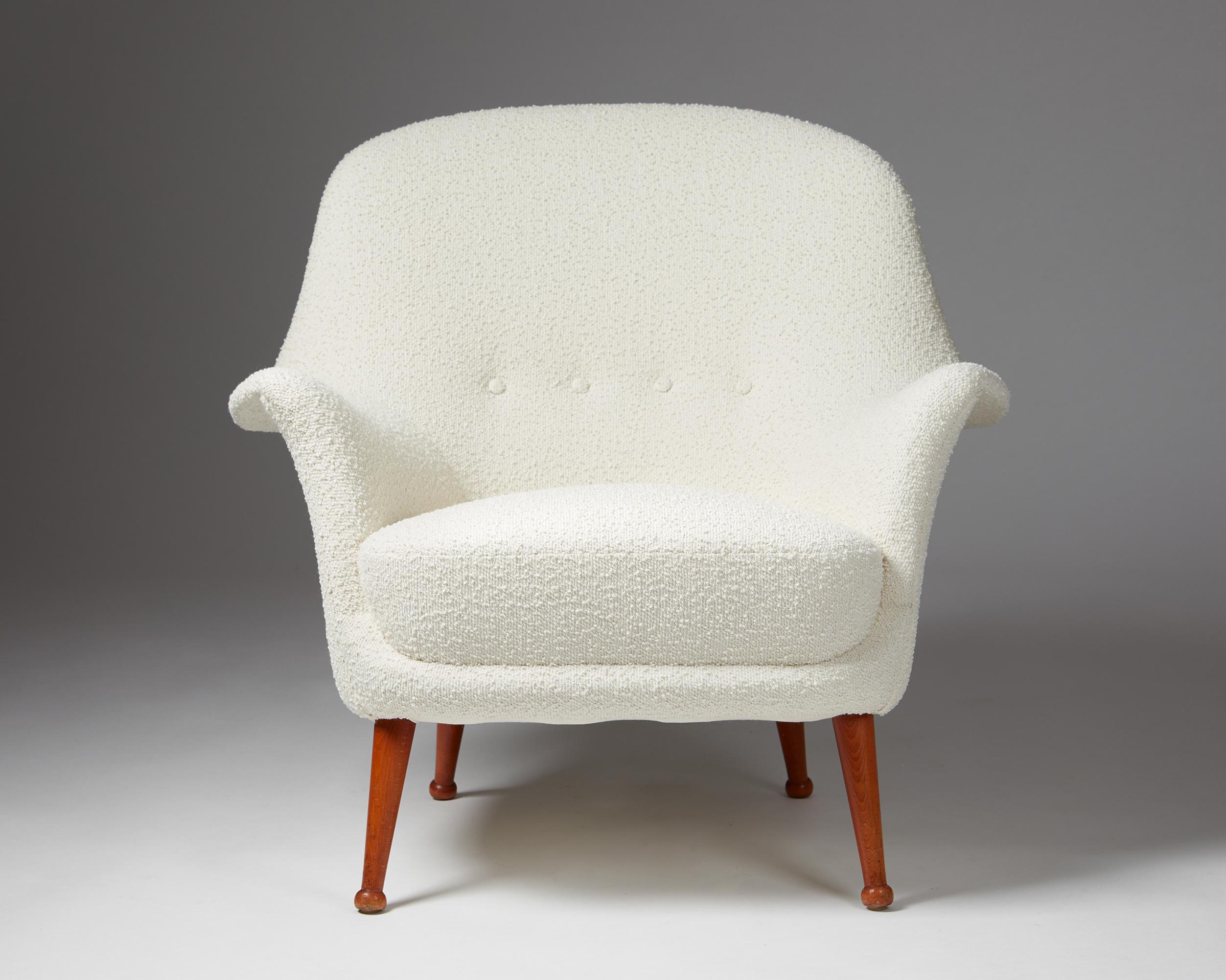 Sofa and Armchair “Divina” Designed by Arne Norell, for Norell Möbler, Sweden For Sale 5
