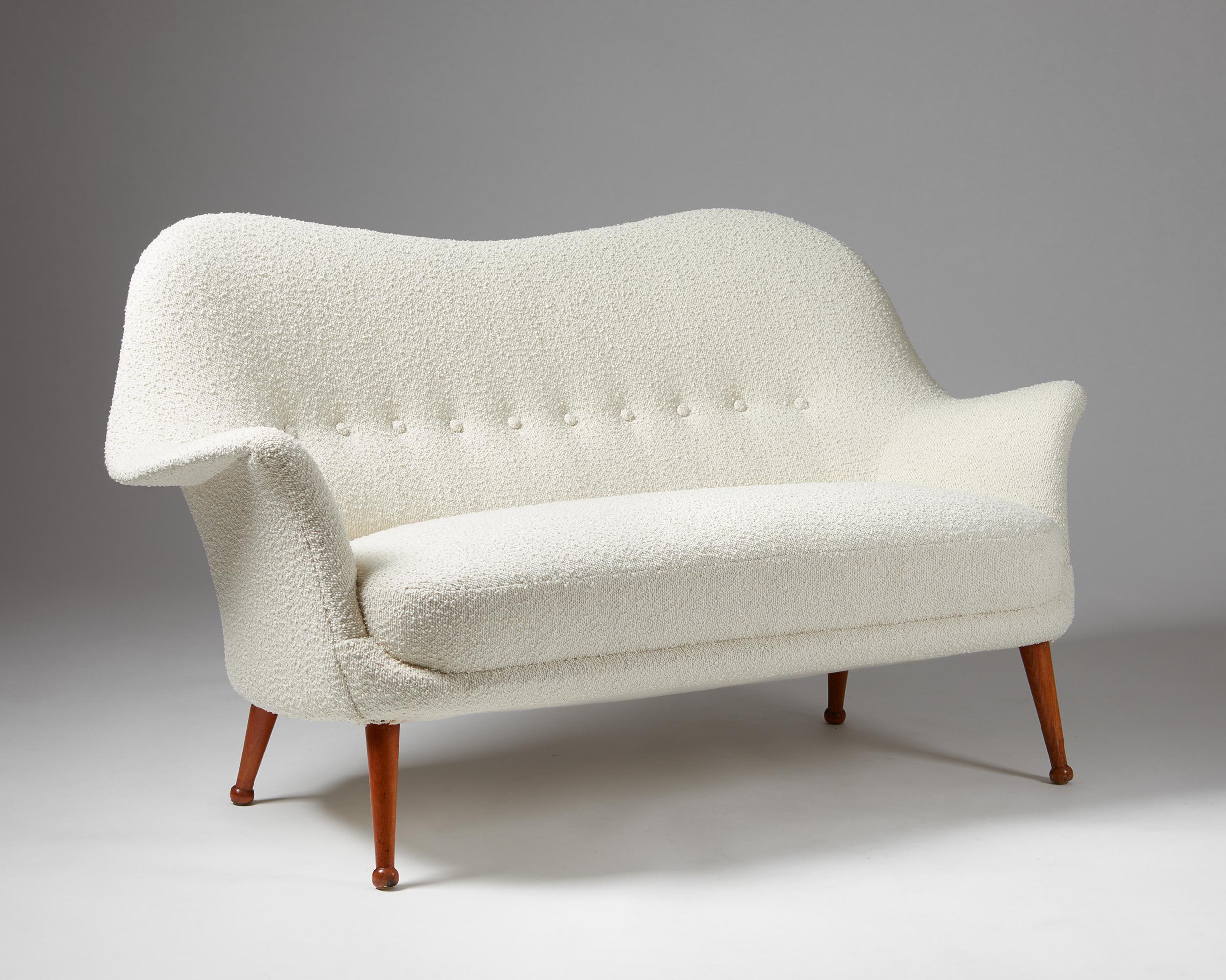 Mid-Century Modern Sofa and Armchair “Divina” Designed by Arne Norell, for Norell Möbler, Sweden For Sale