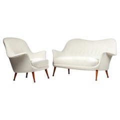 Sofa and Armchair “Divina” Designed by Arne Norell, for Norell Möbler, Sweden