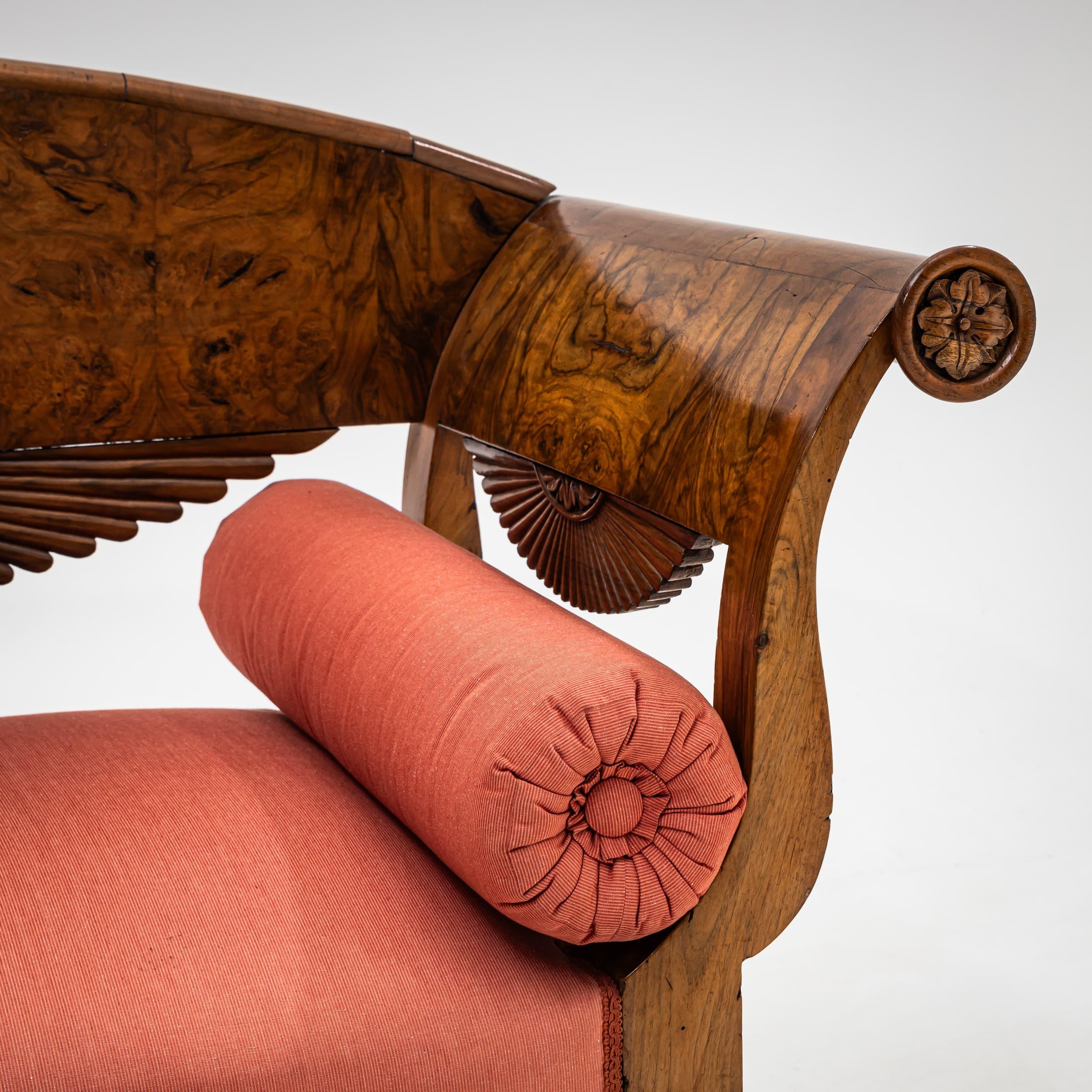 Sofa und Sessel, Italien um 1830 (Stoff) im Angebot