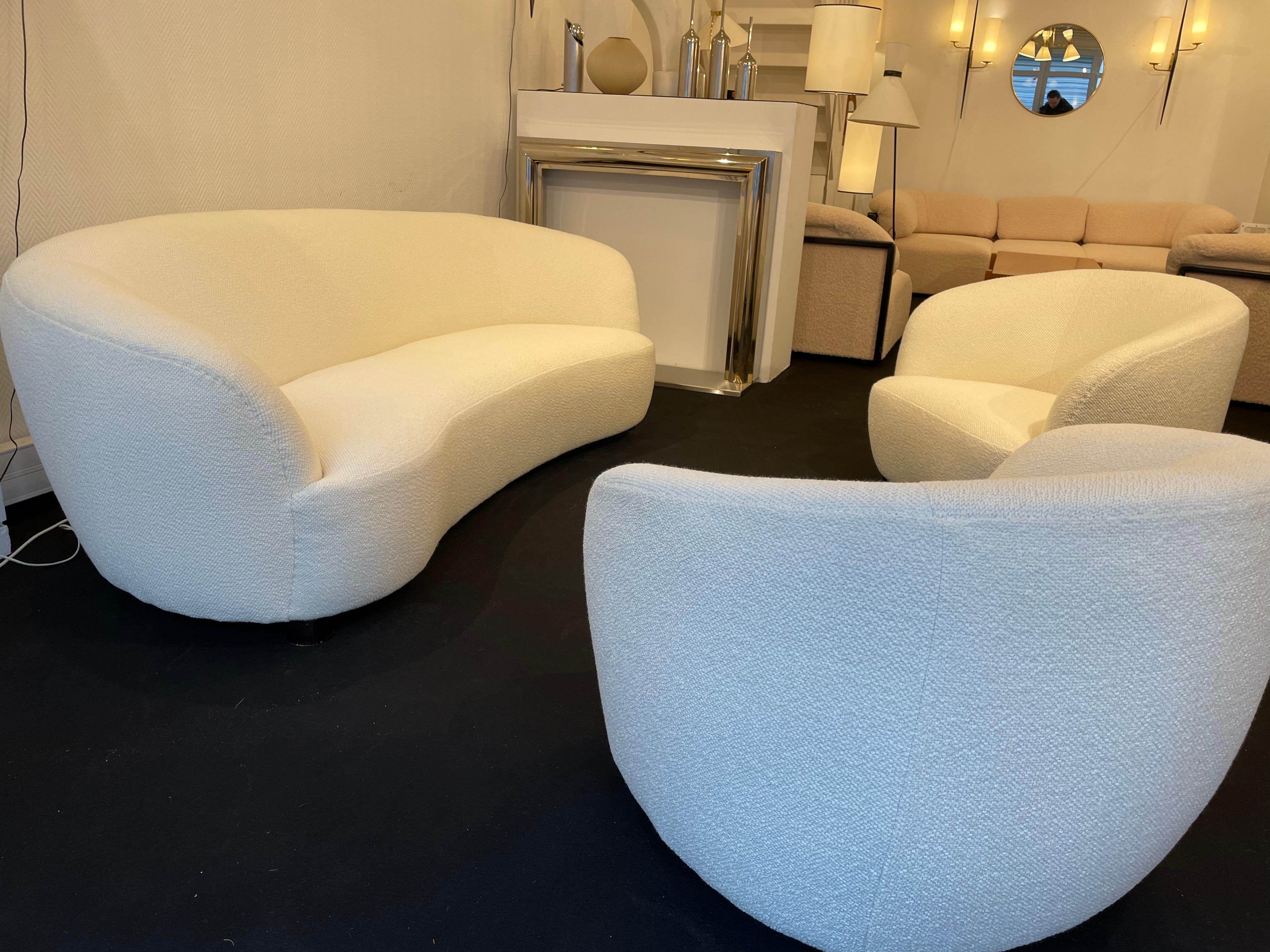 Sofa and Armchairs Set by Frederico Munari 1