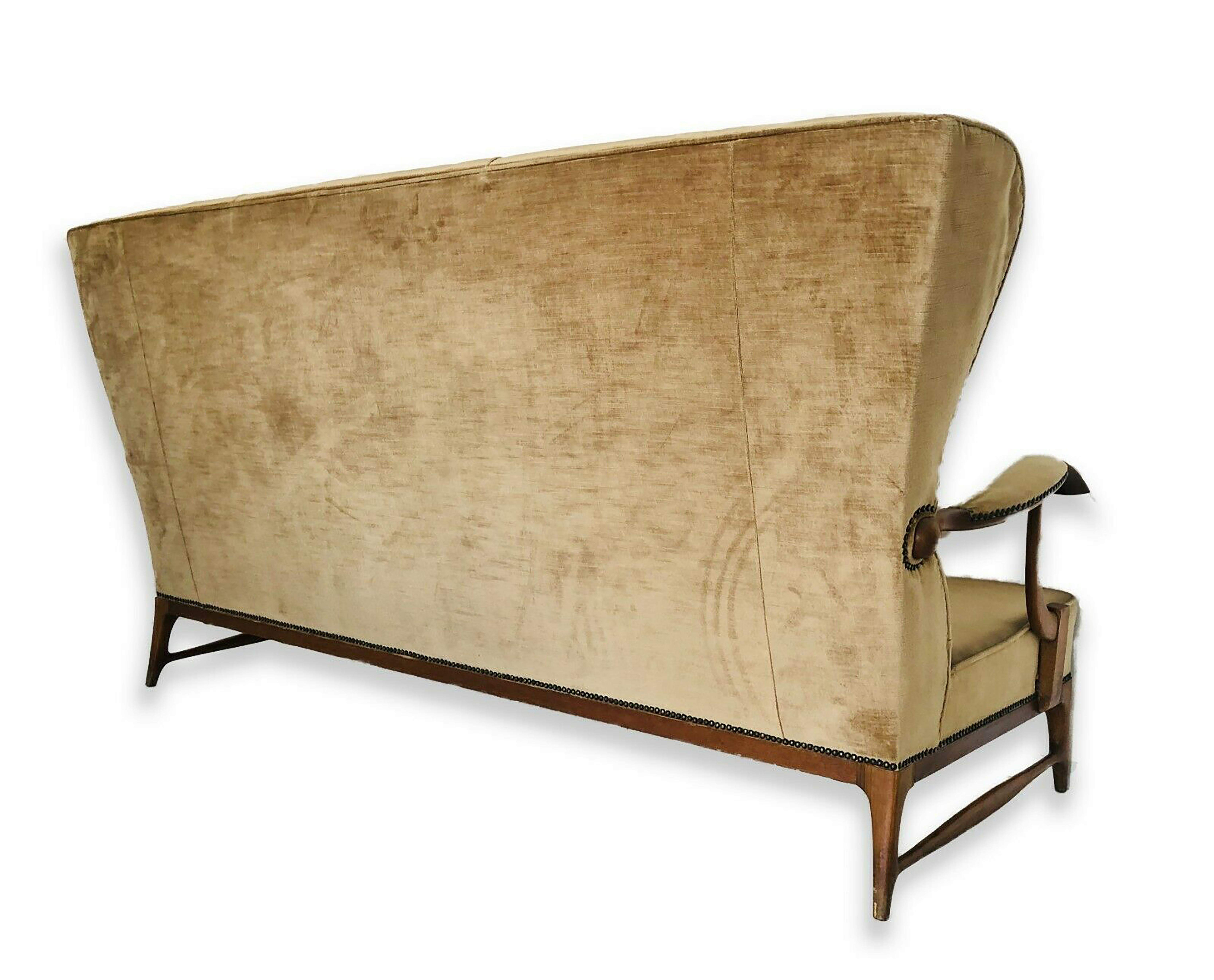 Sofa and Armchairs Set by Paolo Buffa, Italy, 1950s 1