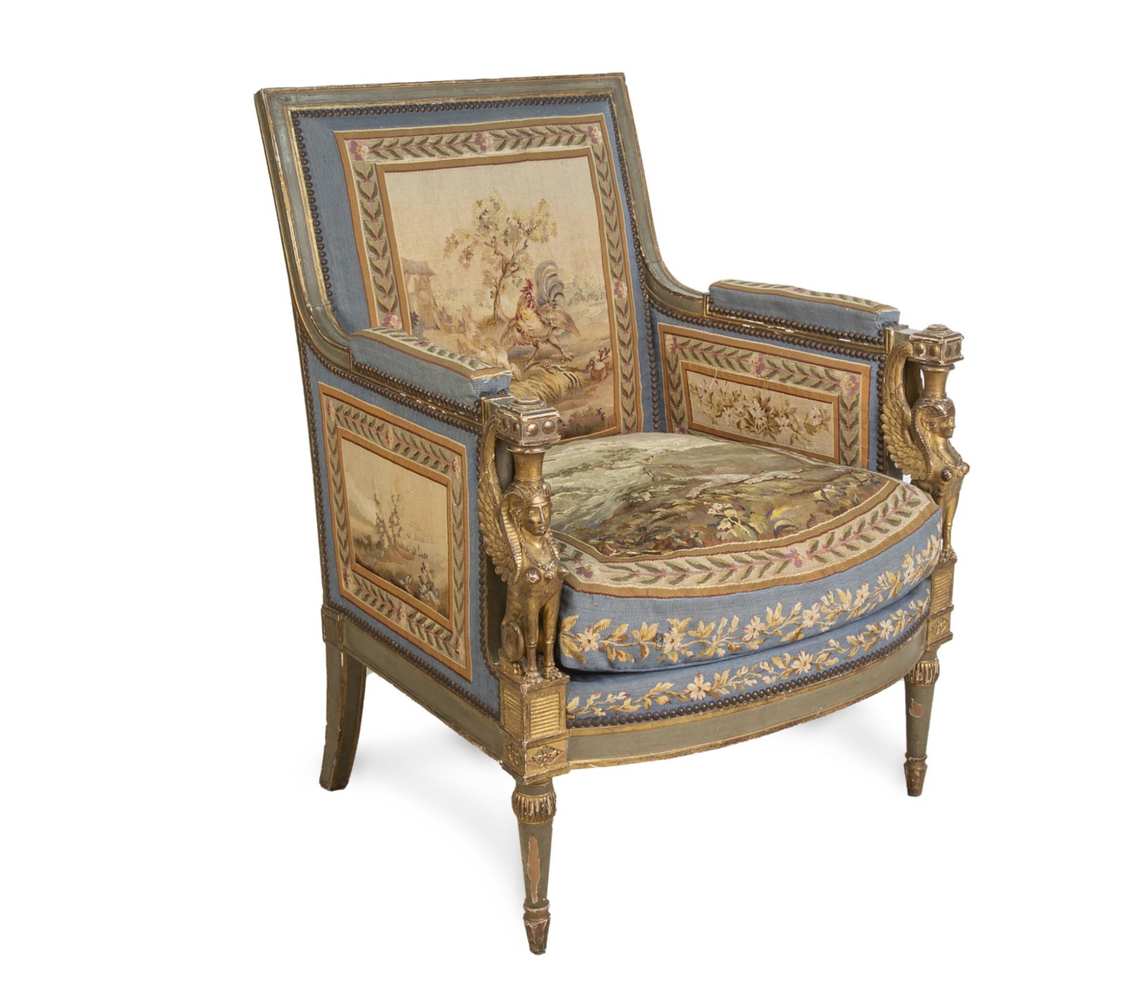 French Sofa and Bergere 