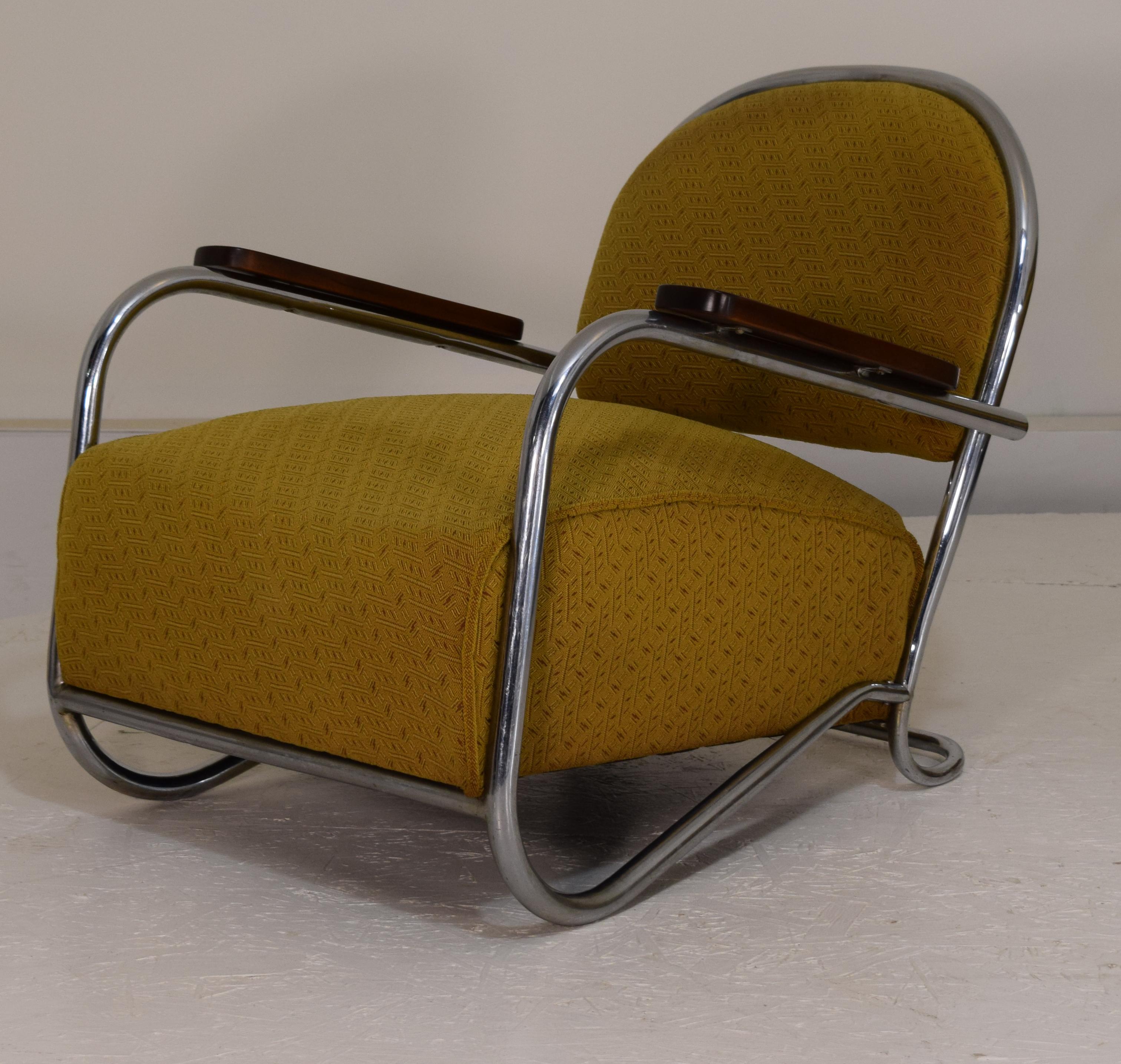 Streamlined Moderne Sofa and Chair by KEM Weber