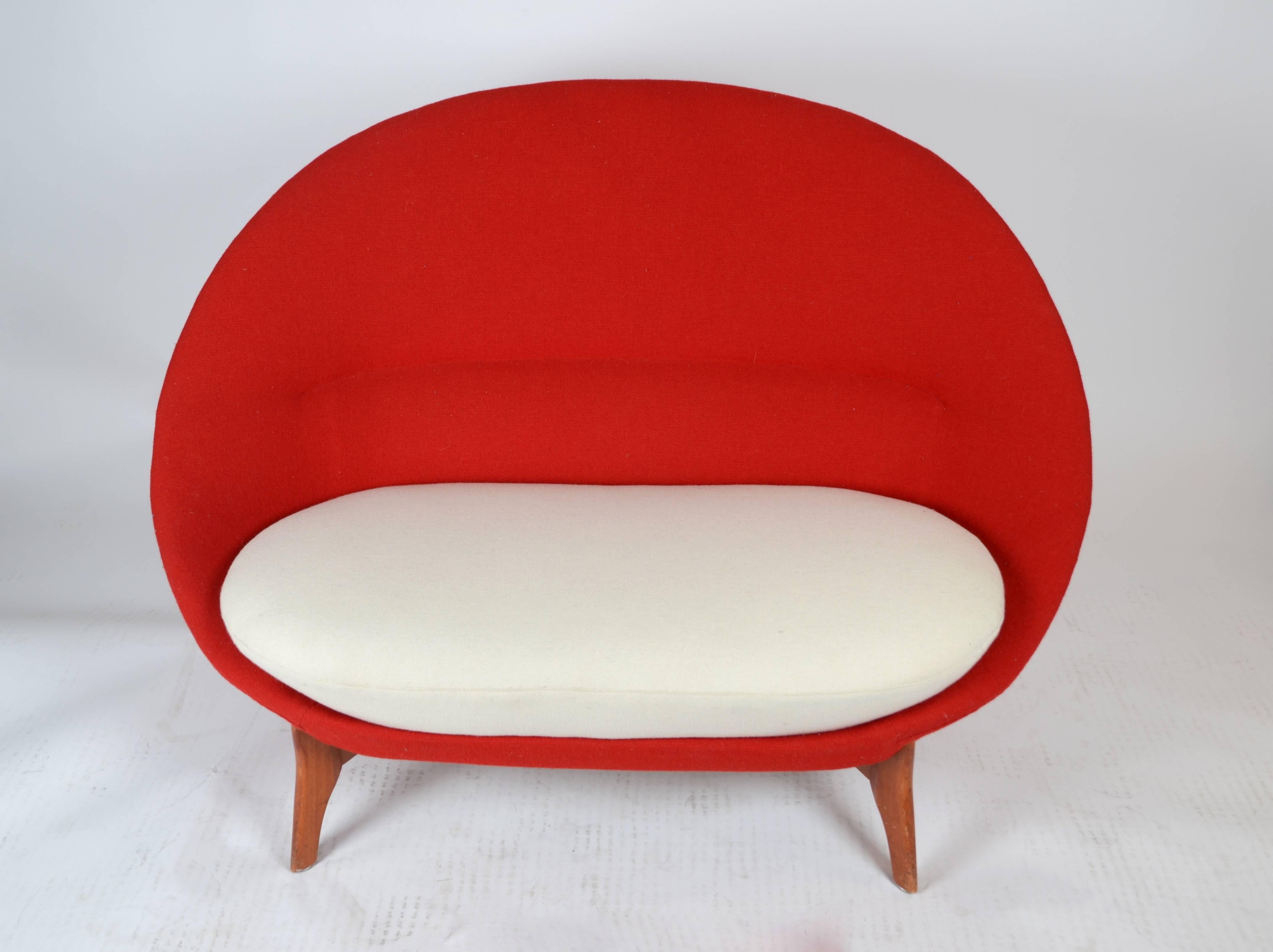 Scandinavian Modern Sofa and Easy Chair, 1950s-1960s, Denmark