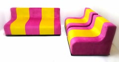 Sofa and Pair of Armchairs "Sofo" Design Superstudio for Poltronova, 1966