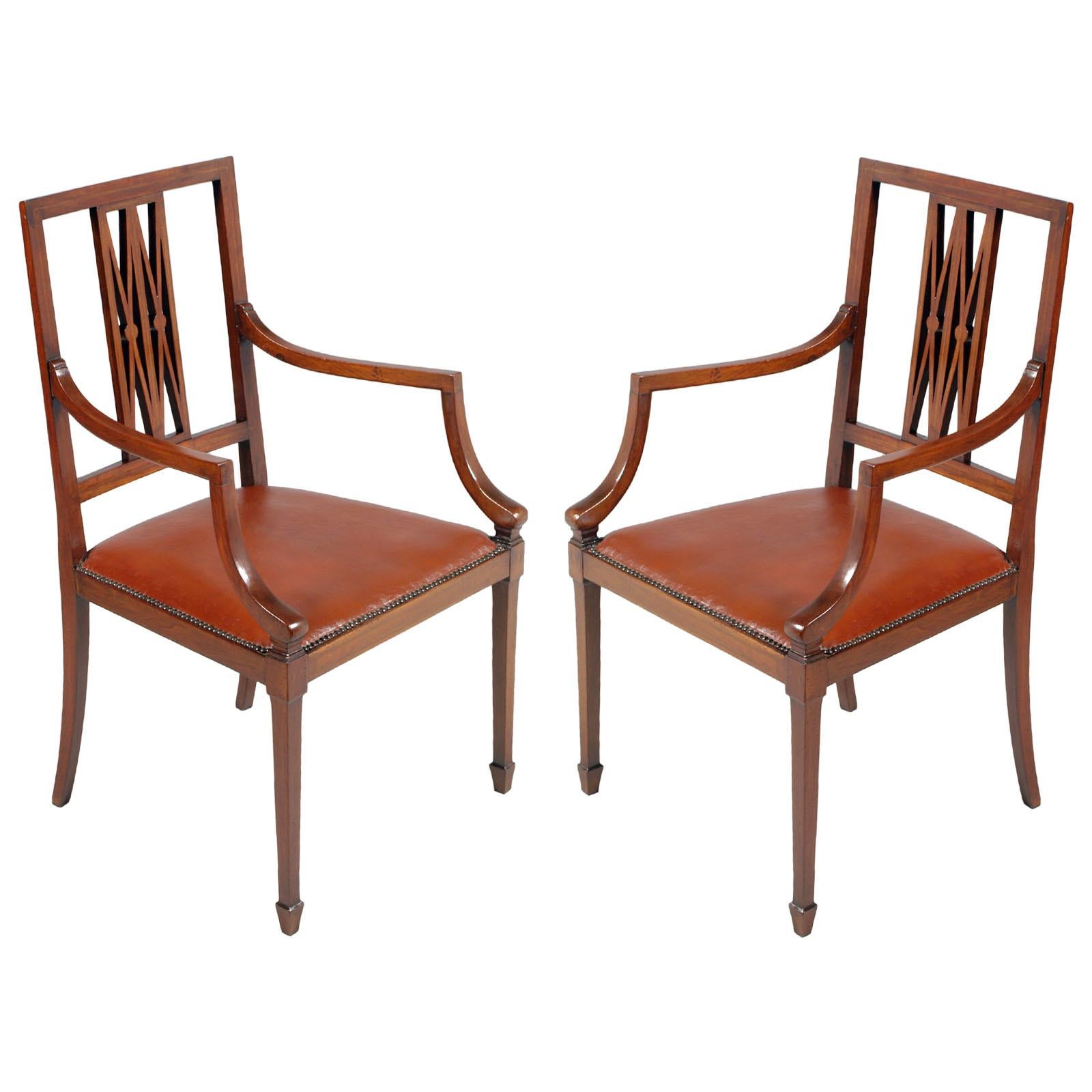 They can be sold separately
1900s leaving room settee, pair armchairs and sofa, Art Nouveau, by Jakob e Joseph Kohn, Wien, is in solid walnut , in the style of Josef Hoffmann 
The upholstery, in leatherette, is in good condition and has been redone,