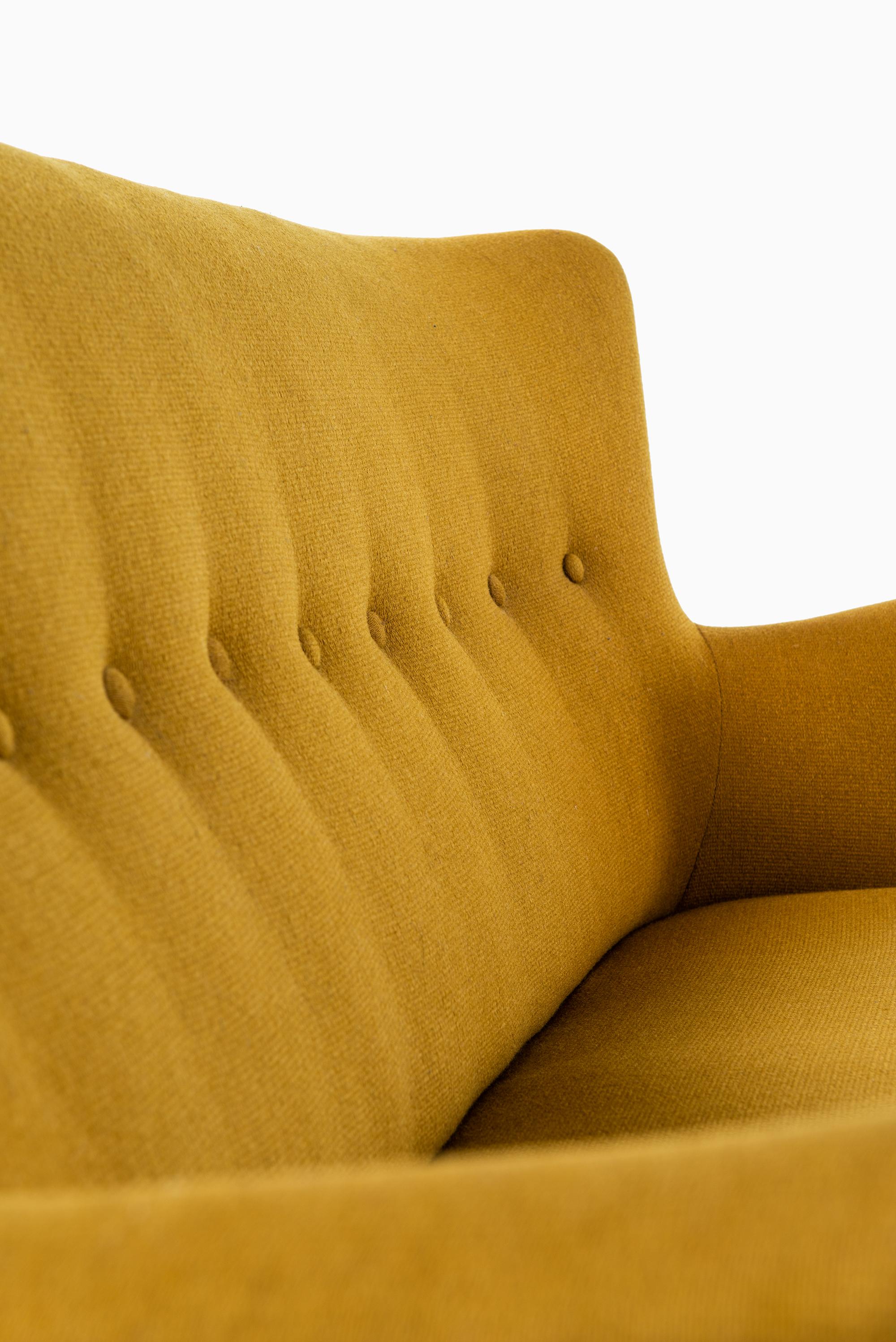 Fabric Sofa Attributed to Kurt Olsen and Produced in Denmark
