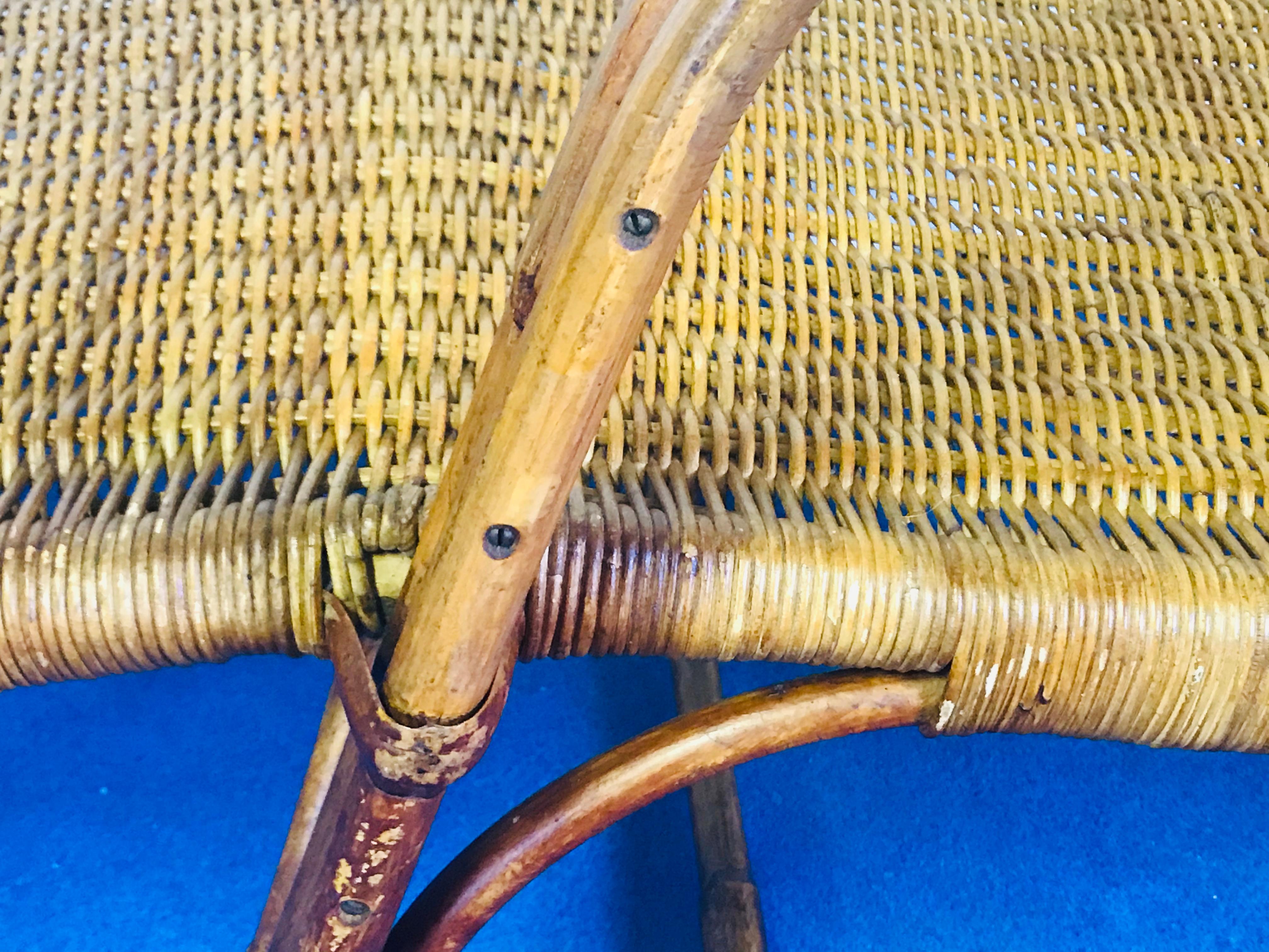 Sofa Bamboo, 1930 For Sale 8