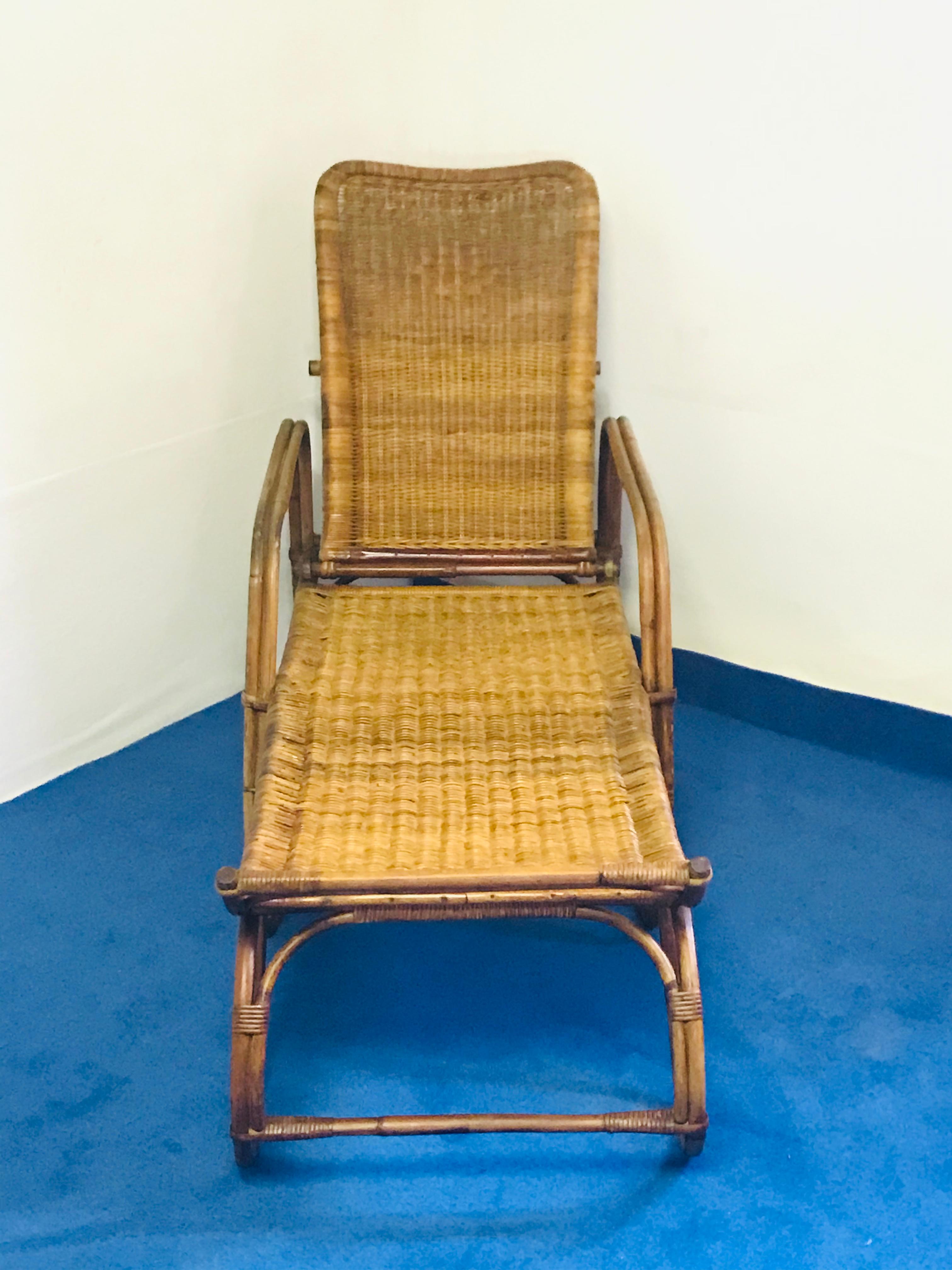 Machine-Made Sofa Bamboo, 1930 For Sale