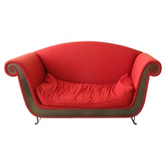 Sofa Bateau, Upholstered/Iron Frame by Maroeska Metz