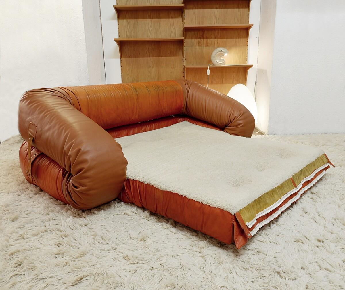 Sofa/Bett  „Anfibio“ von Alessandro Becchi für Giovannetti Collezioni – 1970er Jahre im Zustand „Gut“ im Angebot in Uccle, BE