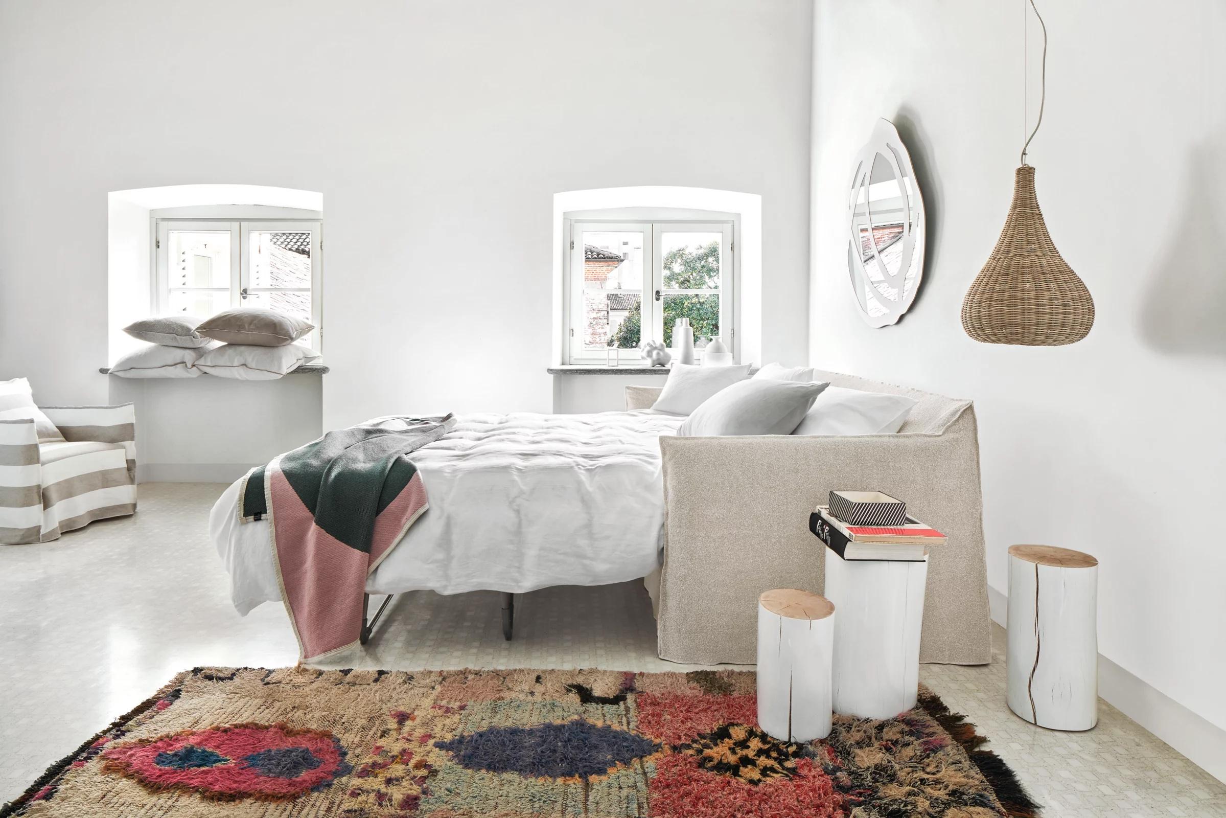 Schlafsofa Gervasoni Ghost 13 design Paola Navone - Stoff Cadice im Zustand „Neu“ im Angebot in Alcamo, IT