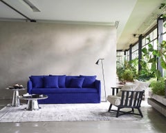Sofa bed Gervasoni Ghost 19 design Paola Navone - 3D Blue