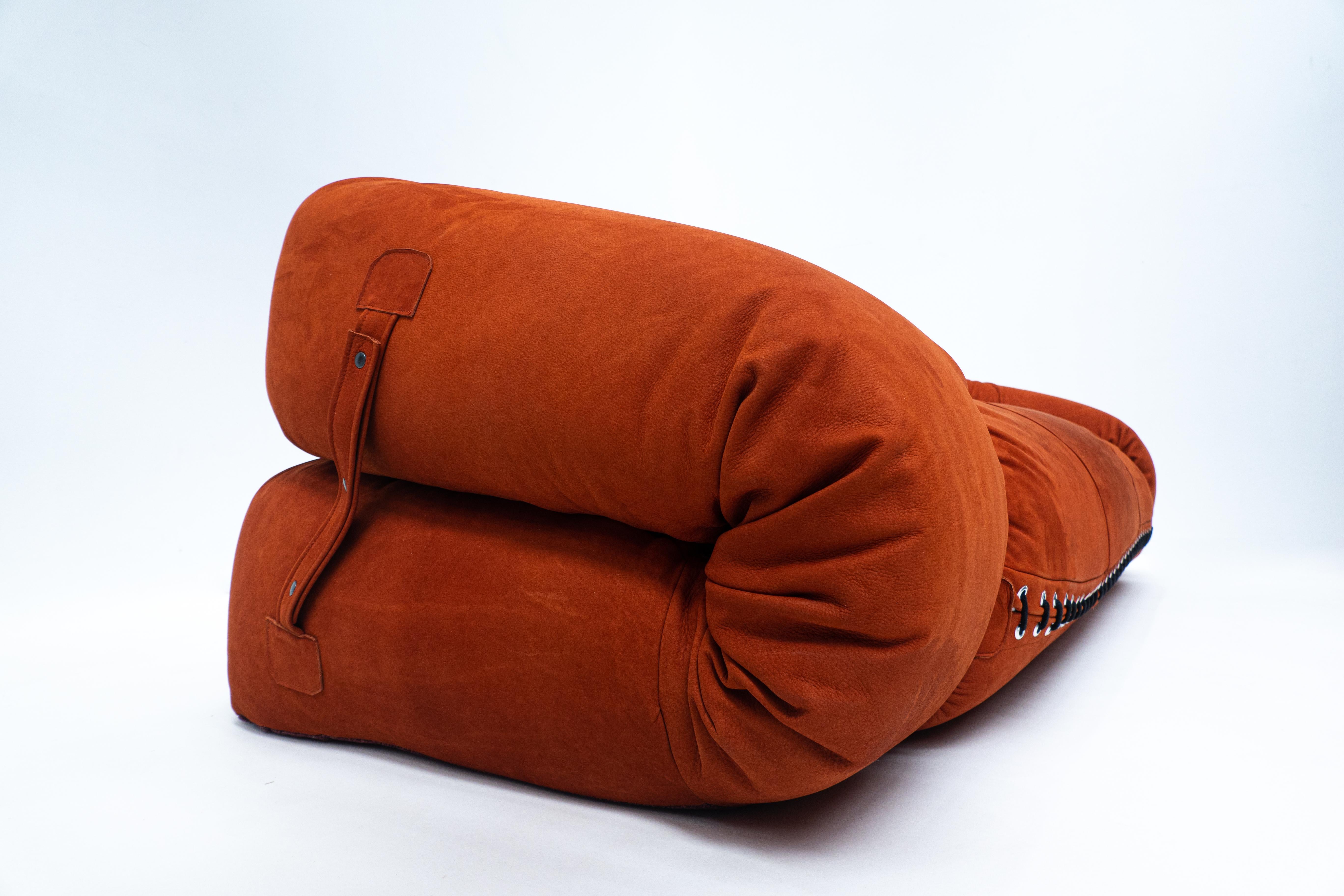 Suede Sofa / Bed model ''Anfibio