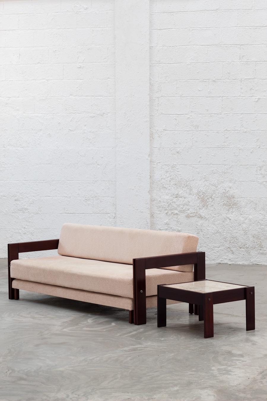 sofa bed with daybed, MP-85 design by Percival Lafer, 1970. For Sale 2
