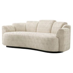 Sofa - Beige Stoff
Schwarzes Gestell