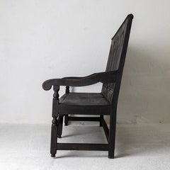 Sofa Bench Baroque Period 1650-1750 Black Europe