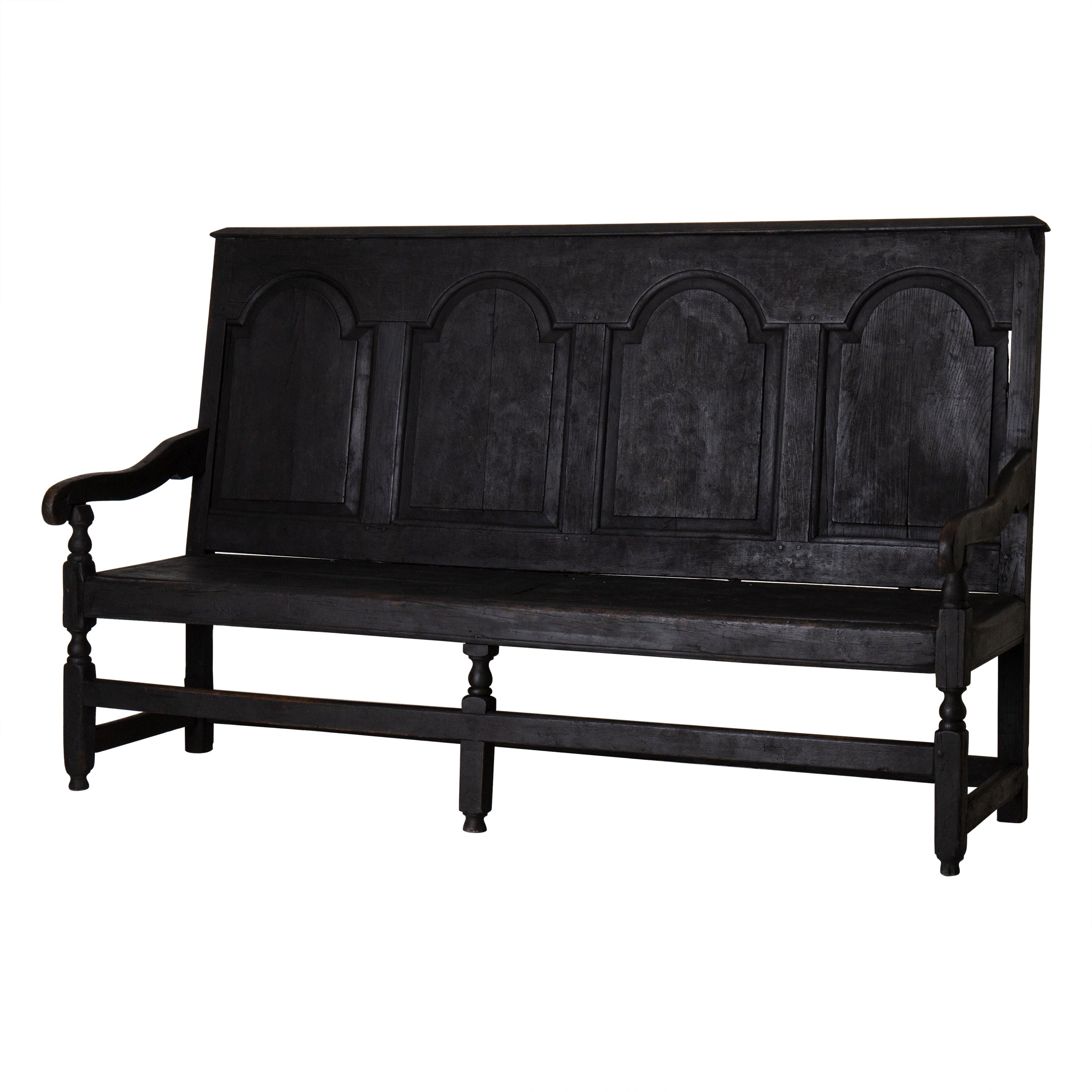 Sofa Bank Barockzeit 1650-1750 Schwarz Europa
